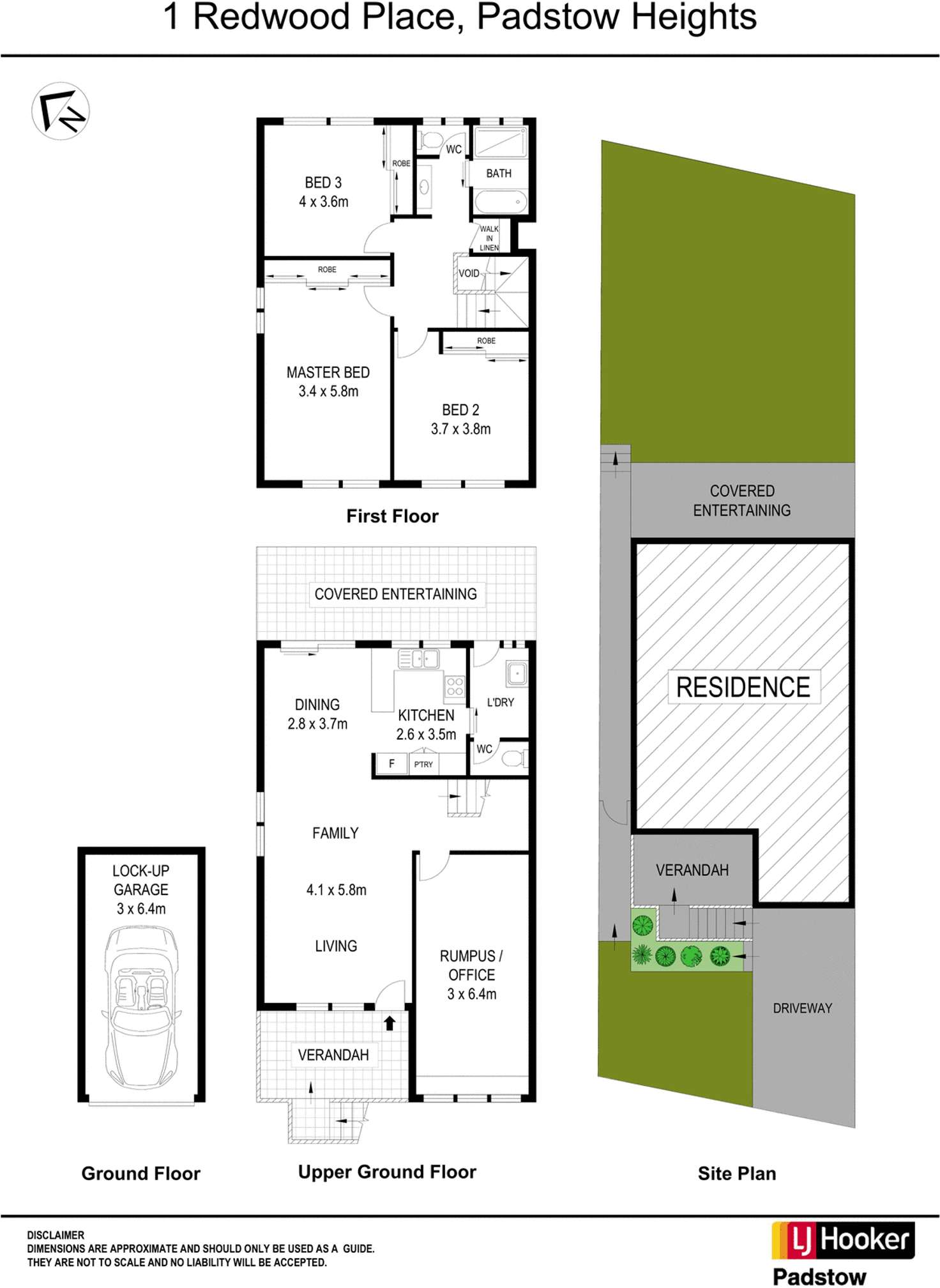 Floorplan of Homely house listing, 1 Redwood Place, Padstow Heights NSW 2211