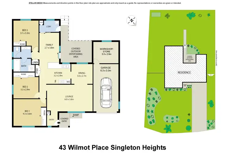 Floorplan of Homely house listing, 43 Wilmot Place, Singleton Heights NSW 2330