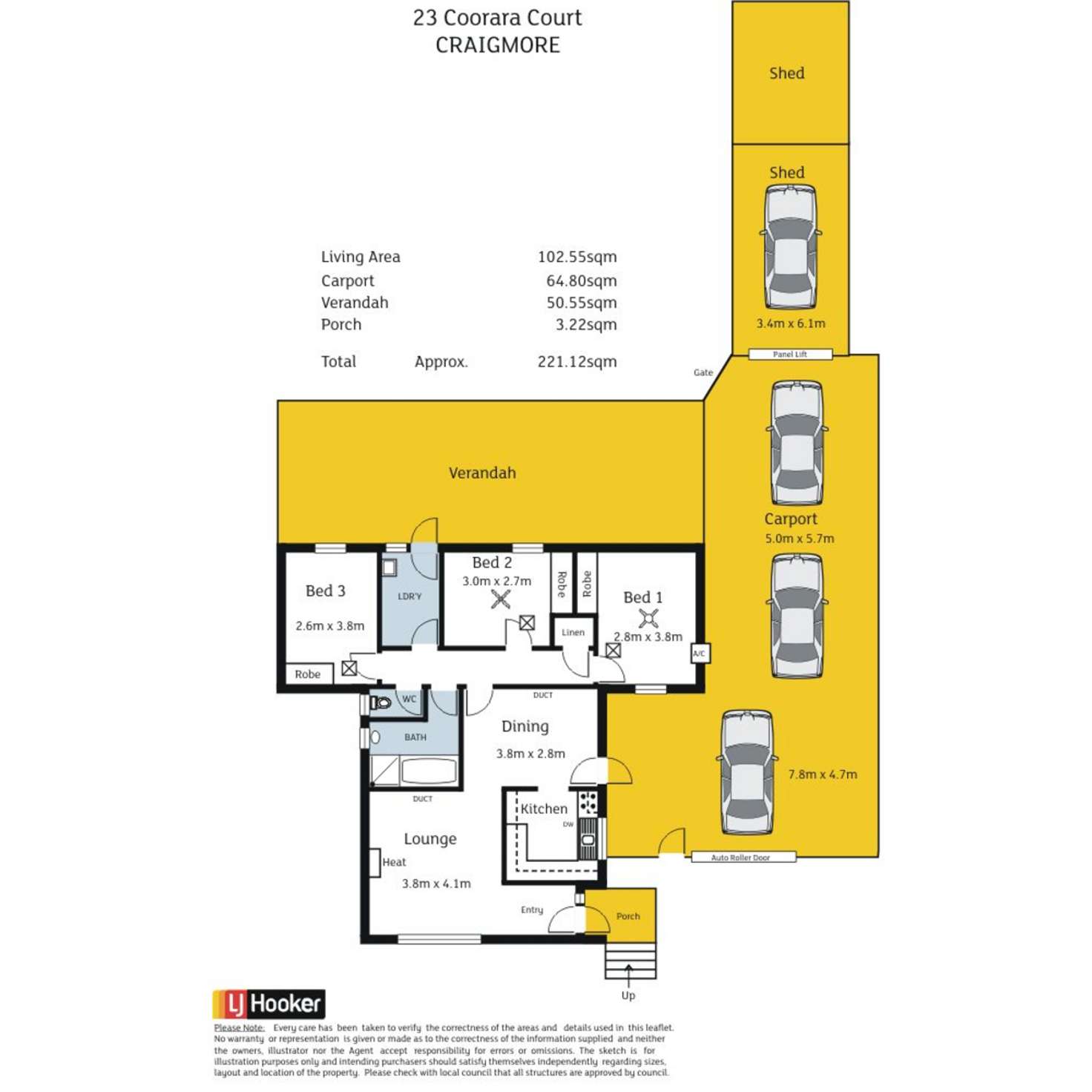 Floorplan of Homely house listing, 23 Coorara Court, Craigmore SA 5114