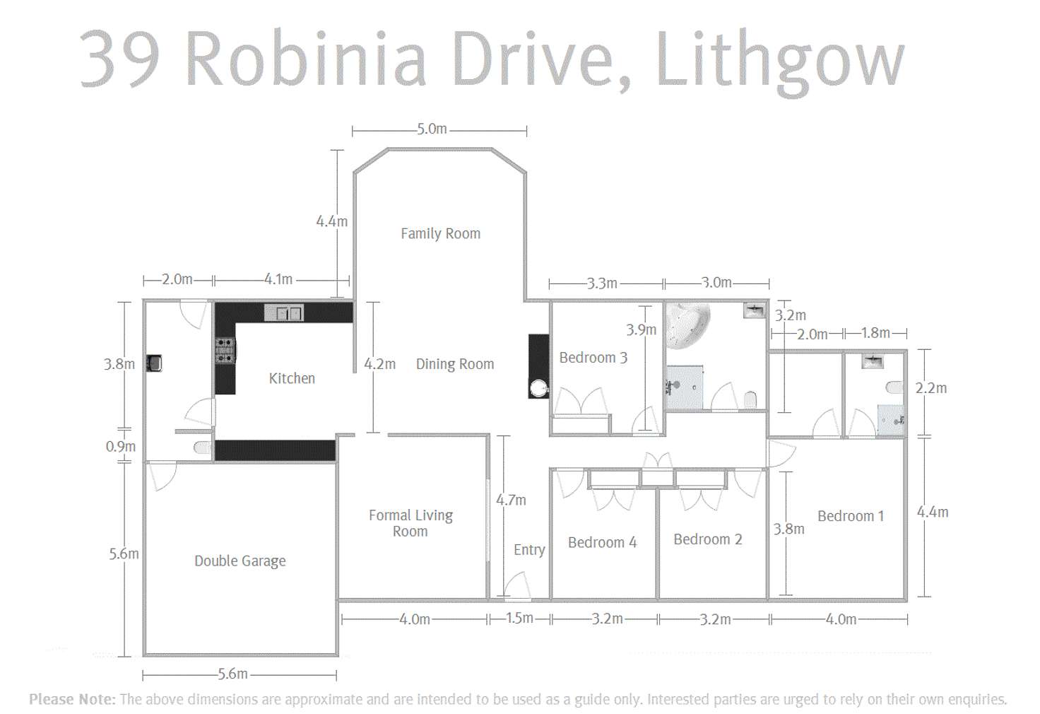 Floorplan of Homely house listing, 39 Robinia Drive, Lithgow NSW 2790