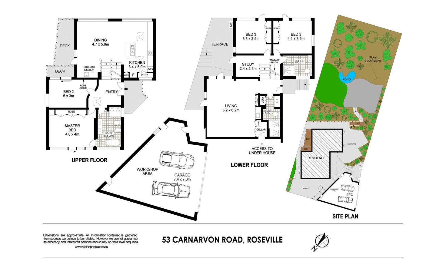 Floorplan of Homely house listing, 53 Carnarvon Road, Roseville NSW 2069