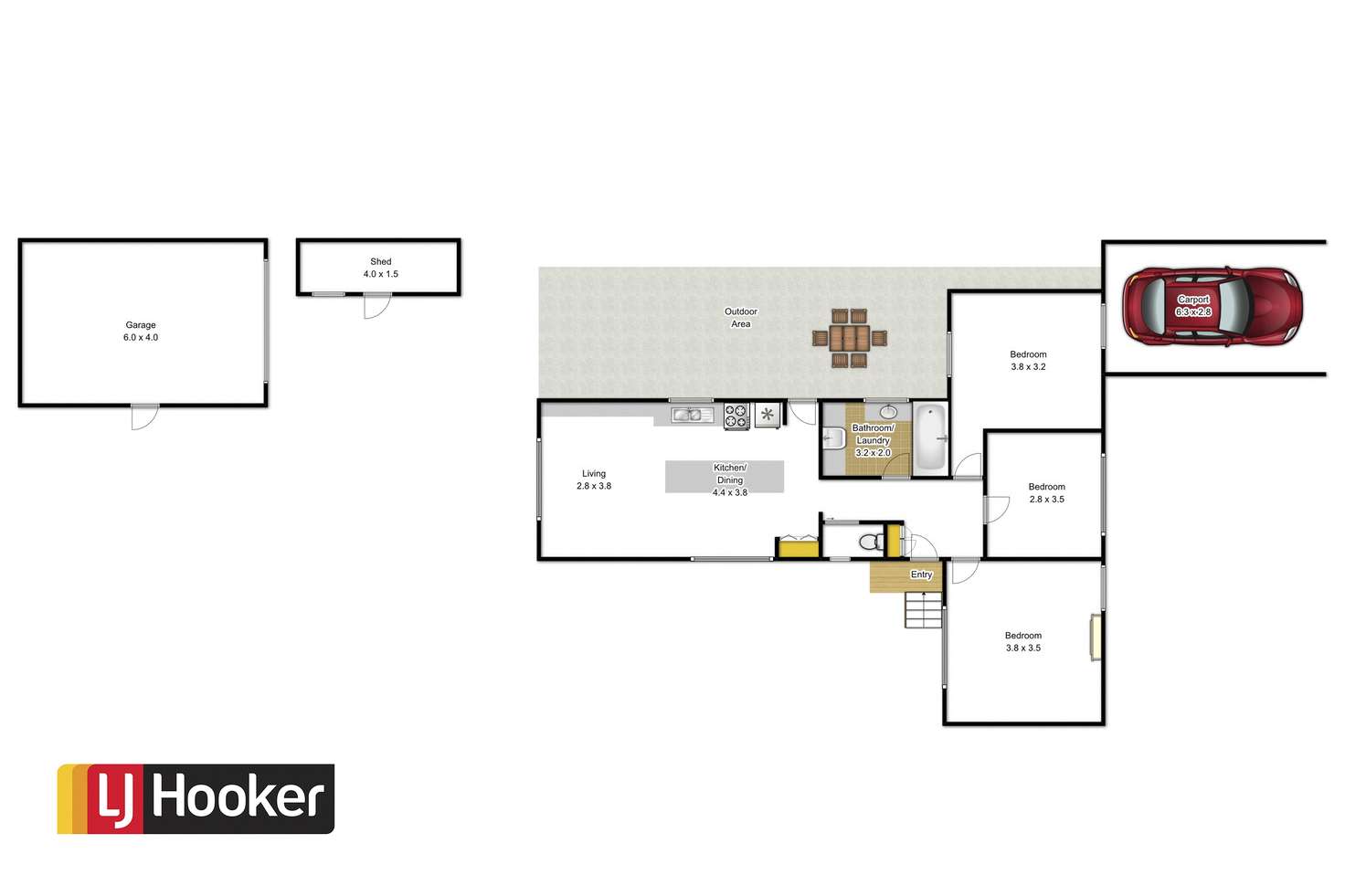 Floorplan of Homely house listing, 2 Catterick, Morwell VIC 3840