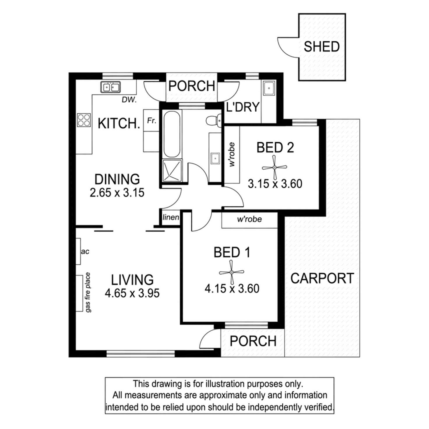 Floorplan of Homely unit listing, 4/594 Anzac Highway, Glenelg East SA 5045