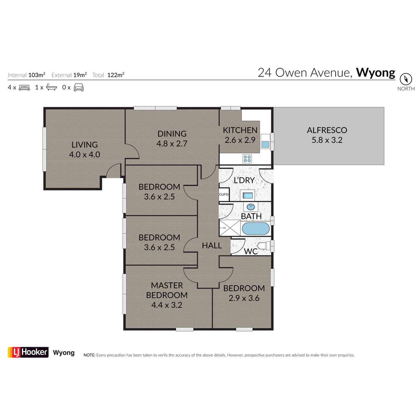 Floorplan of Homely house listing, 24 Owen Avenue, Wyong NSW 2259