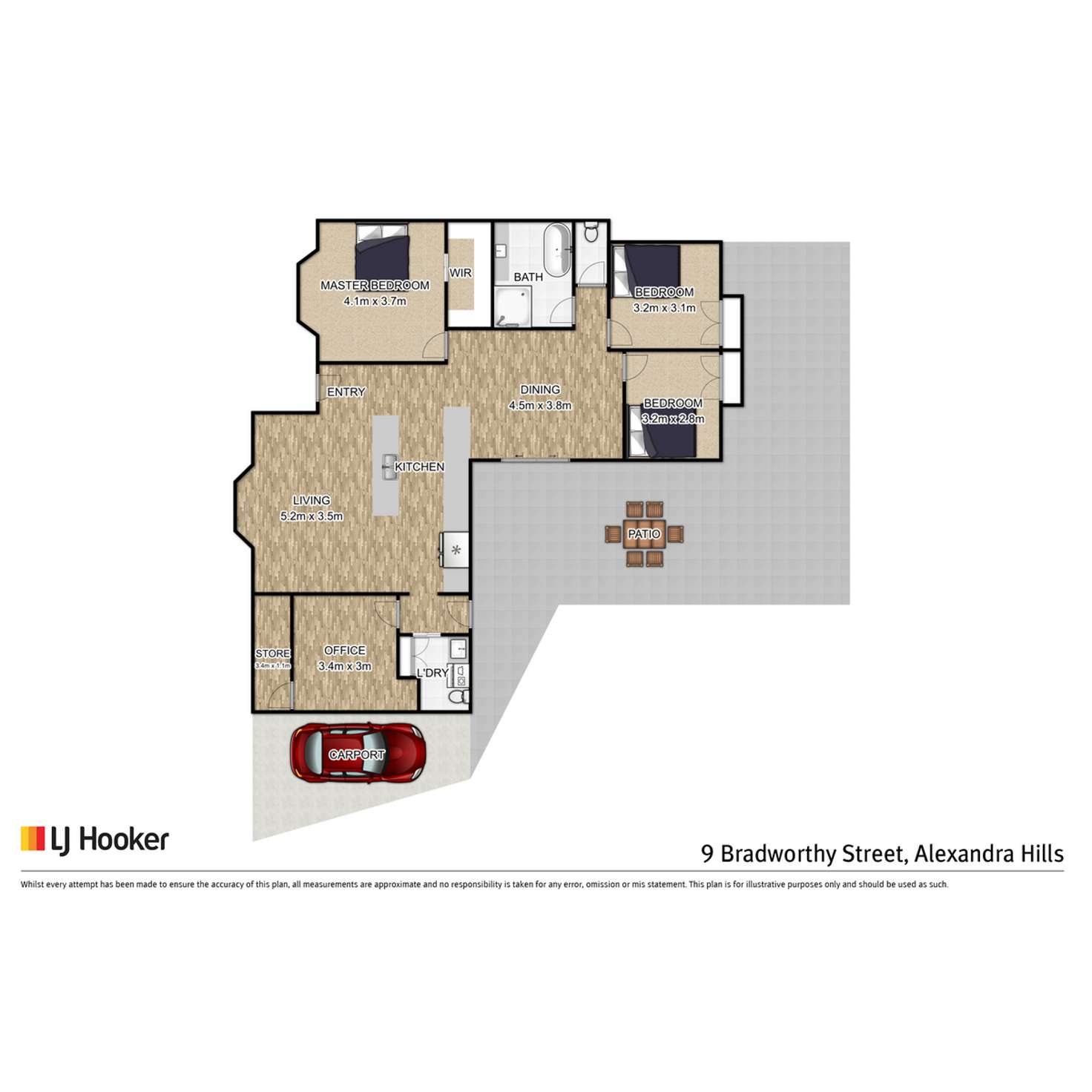 Floorplan of Homely house listing, 9 Bradworthy Street, Alexandra Hills QLD 4161