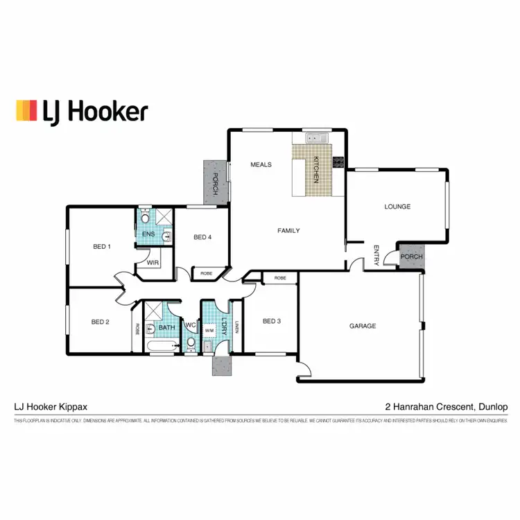 Floorplan of Homely house listing, 2 Hanrahan Crescent, Dunlop ACT 2615