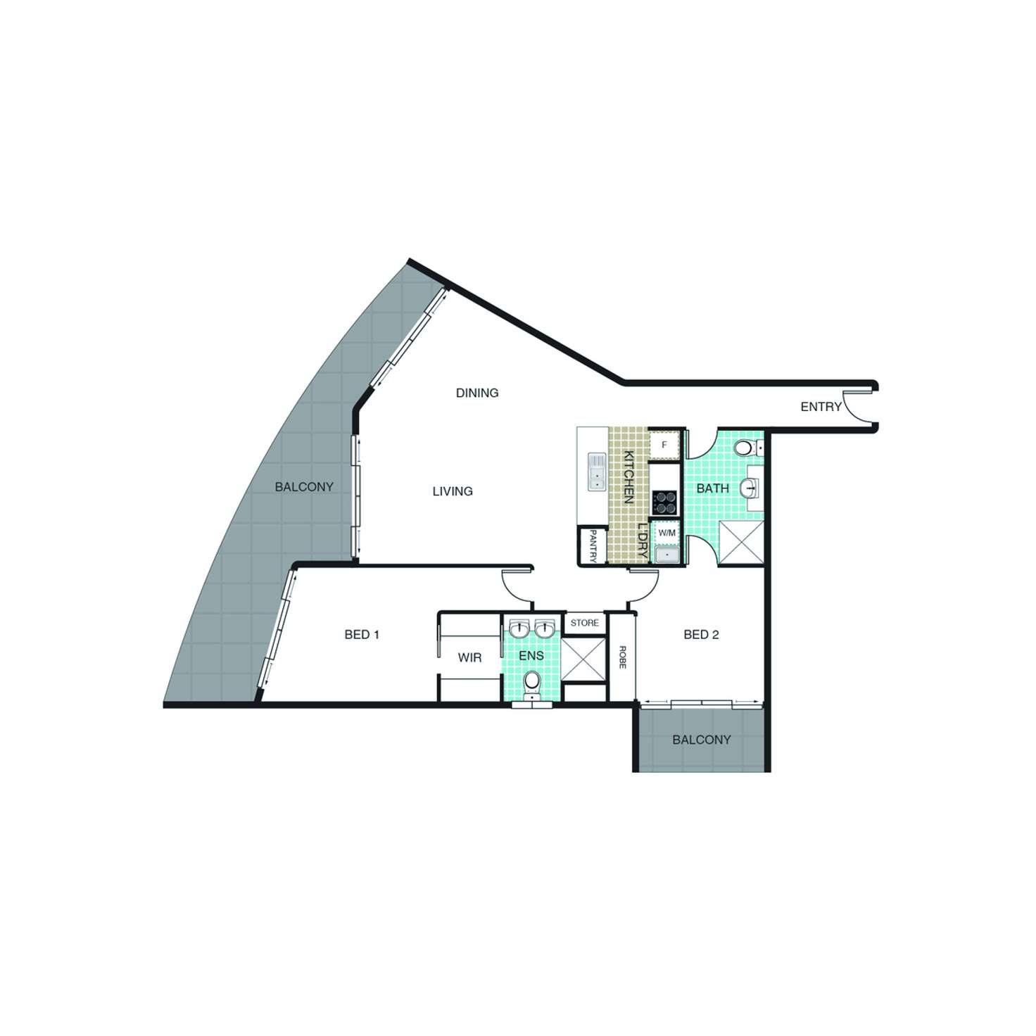 Floorplan of Homely apartment listing, 195/1 Mouat Street, Lyneham ACT 2602