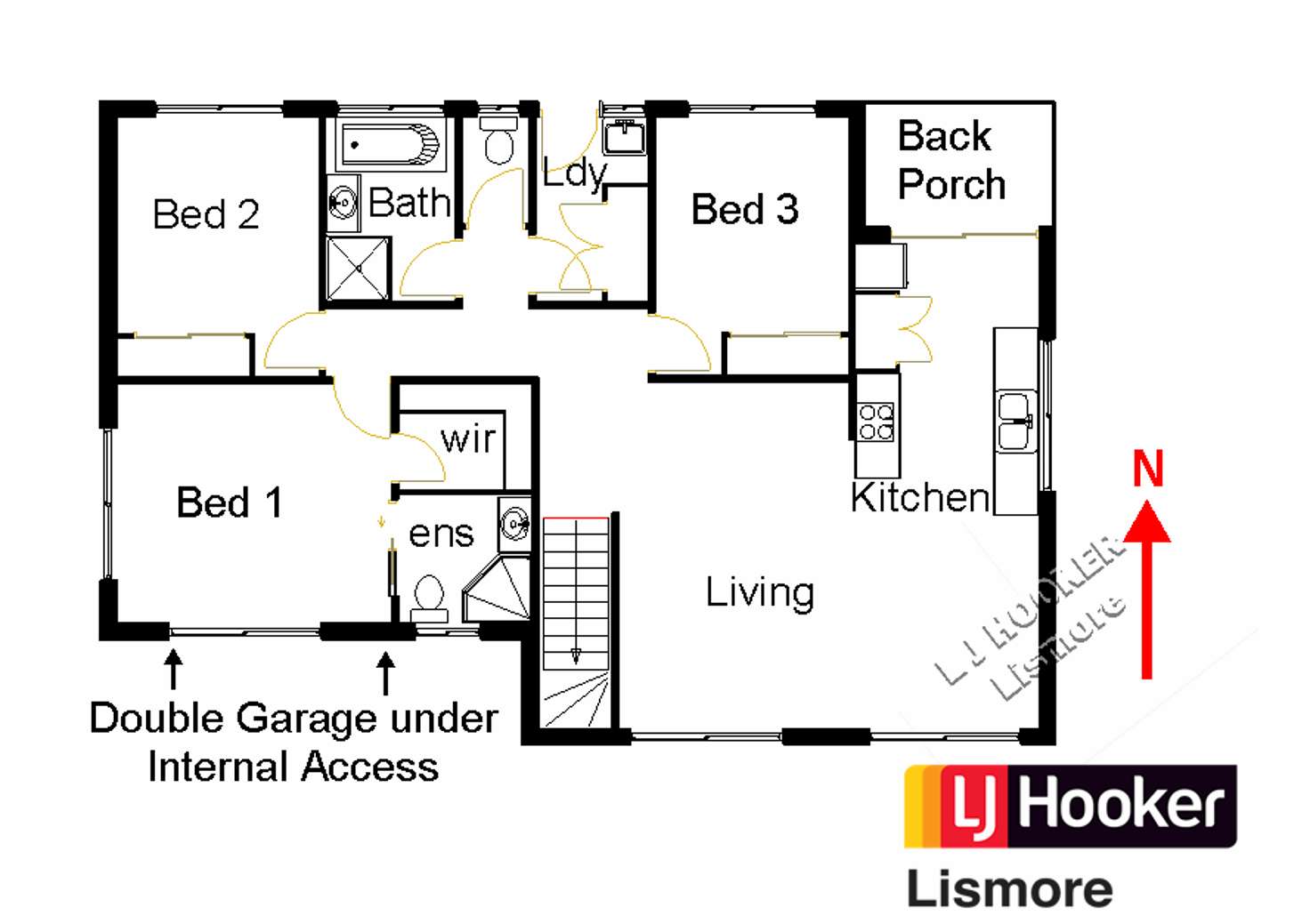 Floorplan of Homely house listing, 1/22 Bristol Circuit, Goonellabah NSW 2480