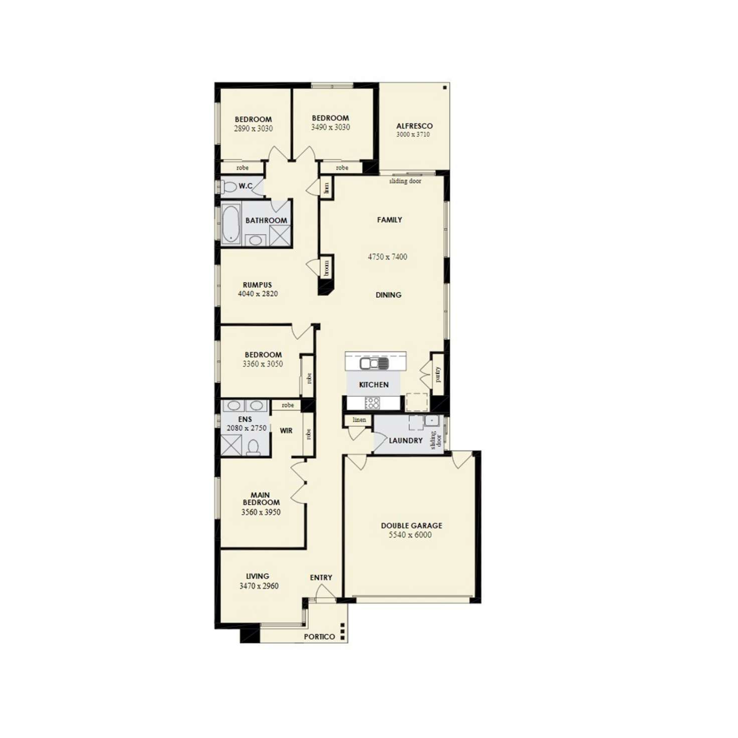 Floorplan of Homely house listing, No. 23 Tedcastle Drive, Aintree VIC 3336