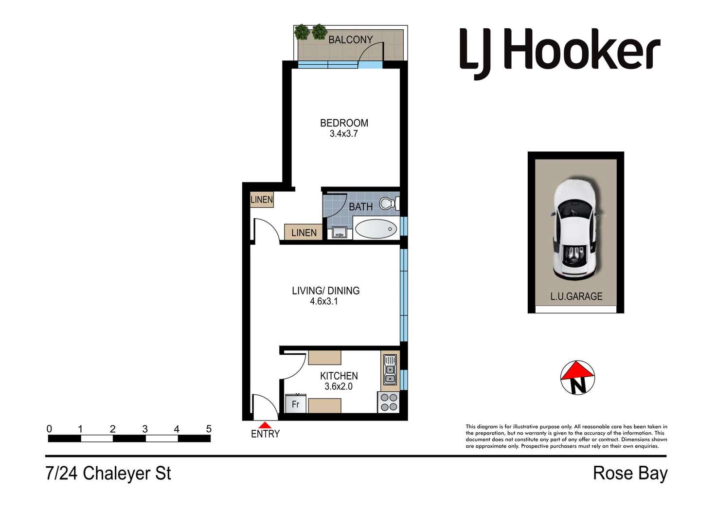 Floorplan of Homely apartment listing, 7/24 Chaleyer Street, Rose Bay NSW 2029