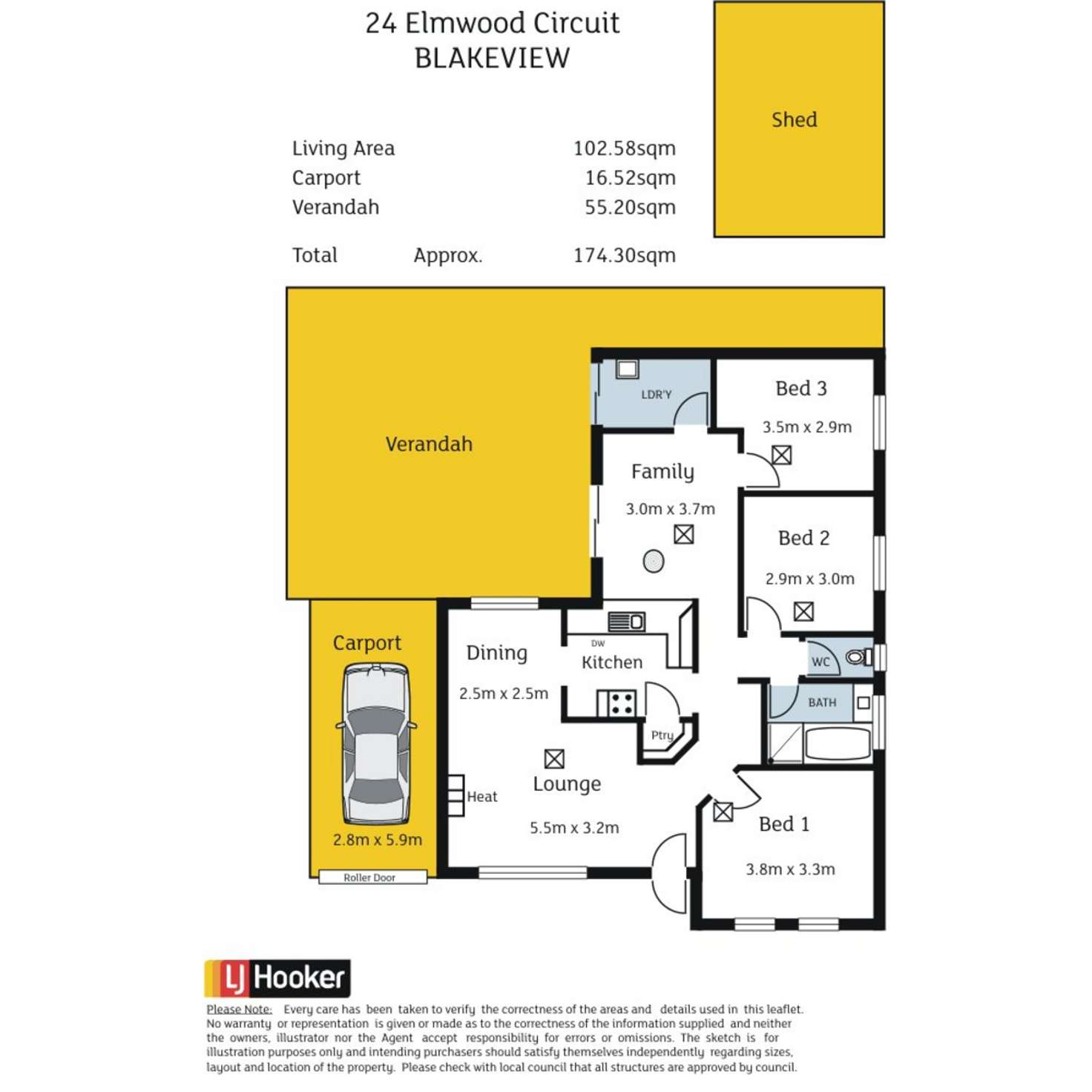 Floorplan of Homely house listing, 24 Elmwood Circuit, Blakeview SA 5114