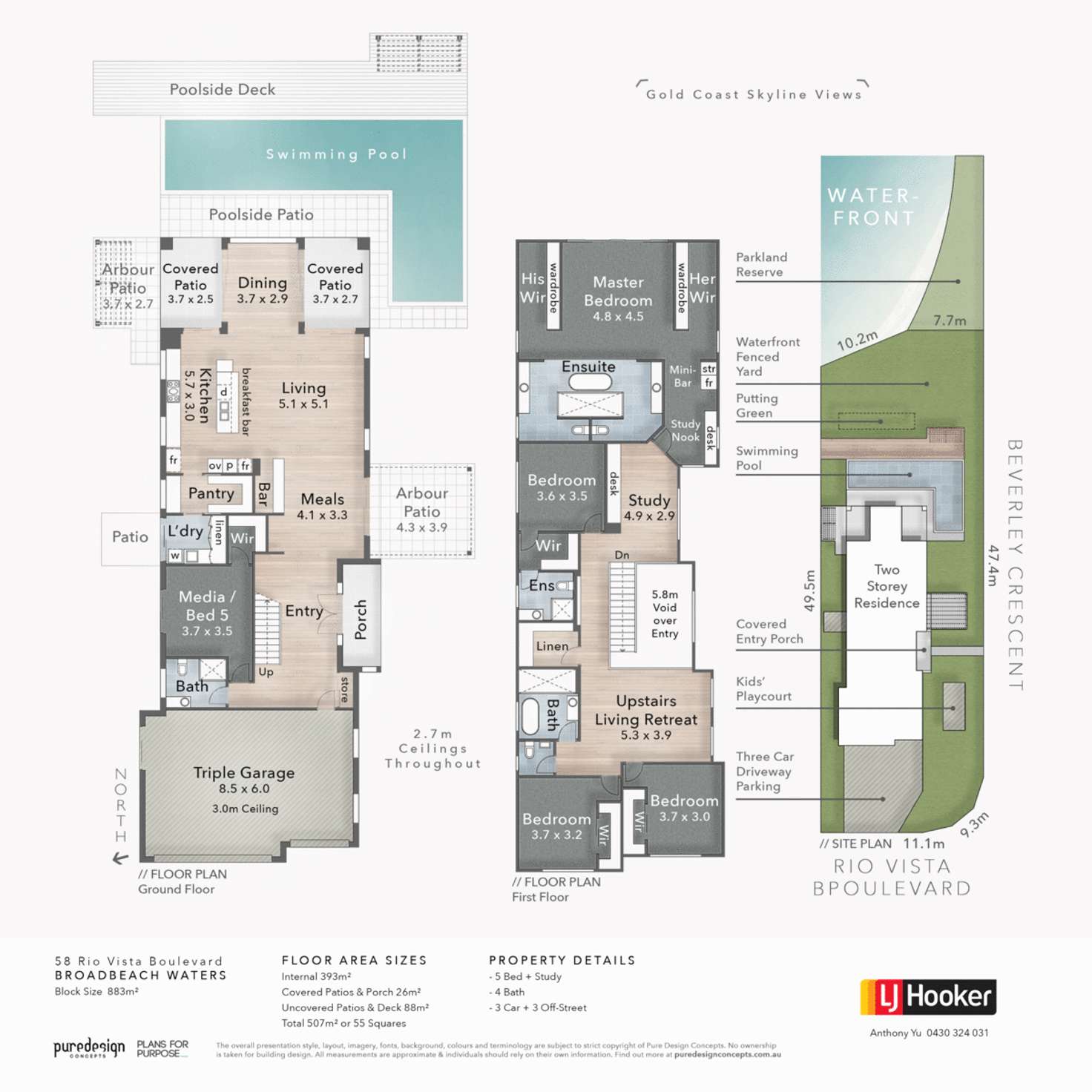 Floorplan of Homely house listing, 58 Rio Vista Boulevard, Broadbeach Waters QLD 4218