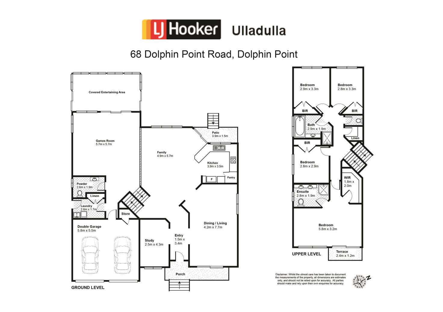 Floorplan of Homely house listing, 68 Dolphin Point Road, Dolphin Point NSW 2539