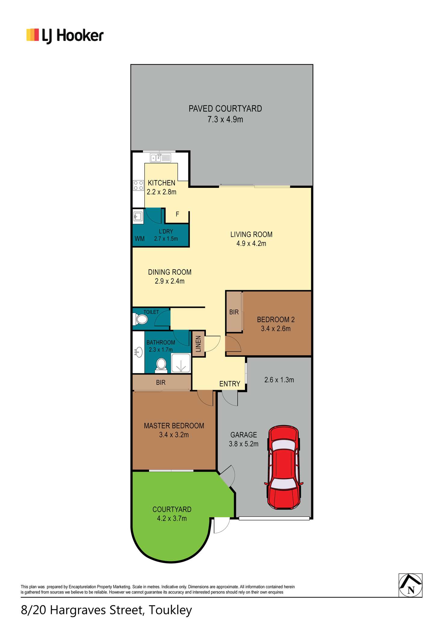 Floorplan of Homely villa listing, 8/20 Hargraves Street, Toukley NSW 2263