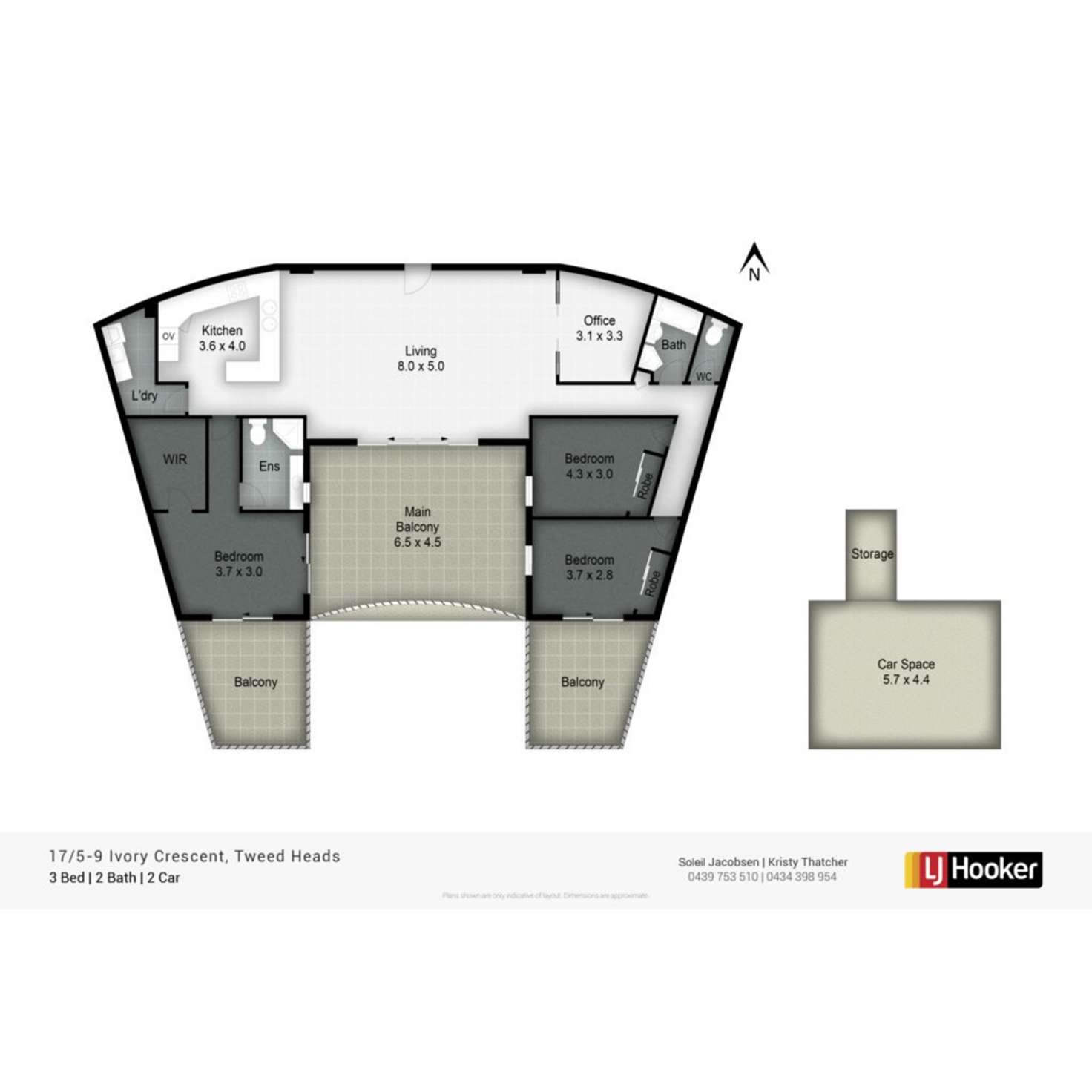 Floorplan of Homely apartment listing, 17/5 - 9 Ivory Crescent, Tweed Heads NSW 2485