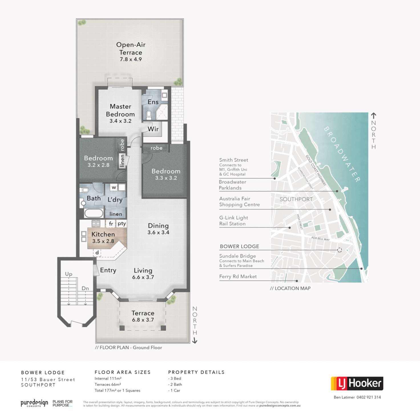 Floorplan of Homely townhouse listing, 11/53 Bauer Street, Southport QLD 4215