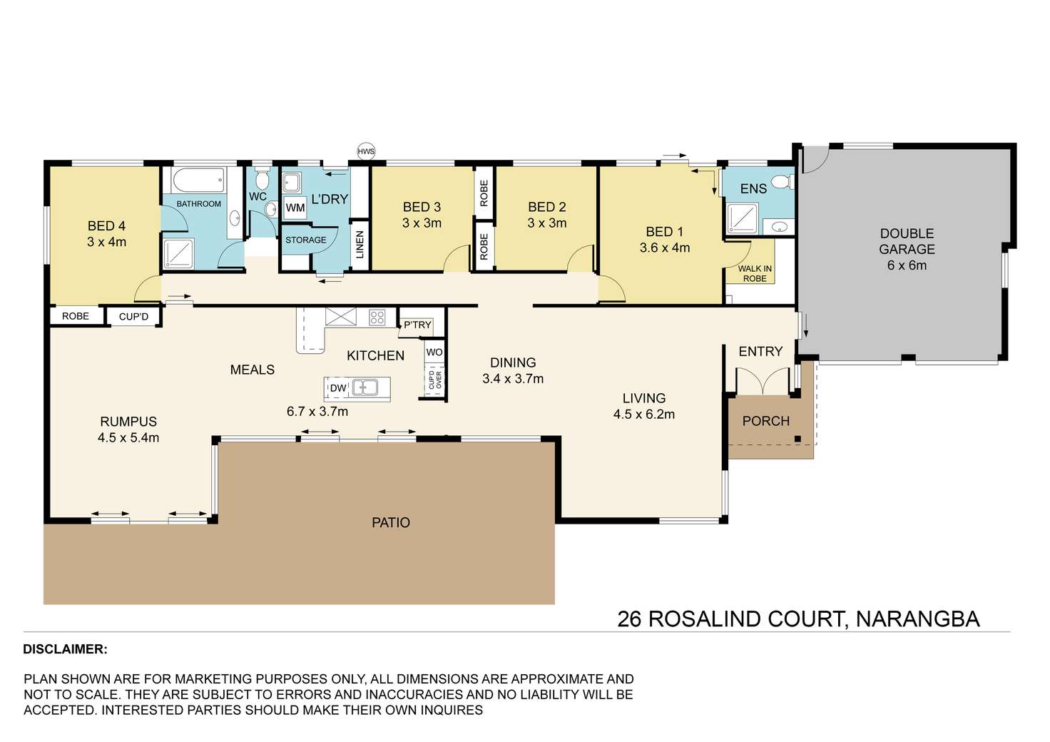 Floorplan of Homely house listing, 26 Rosalind Court, Narangba QLD 4504