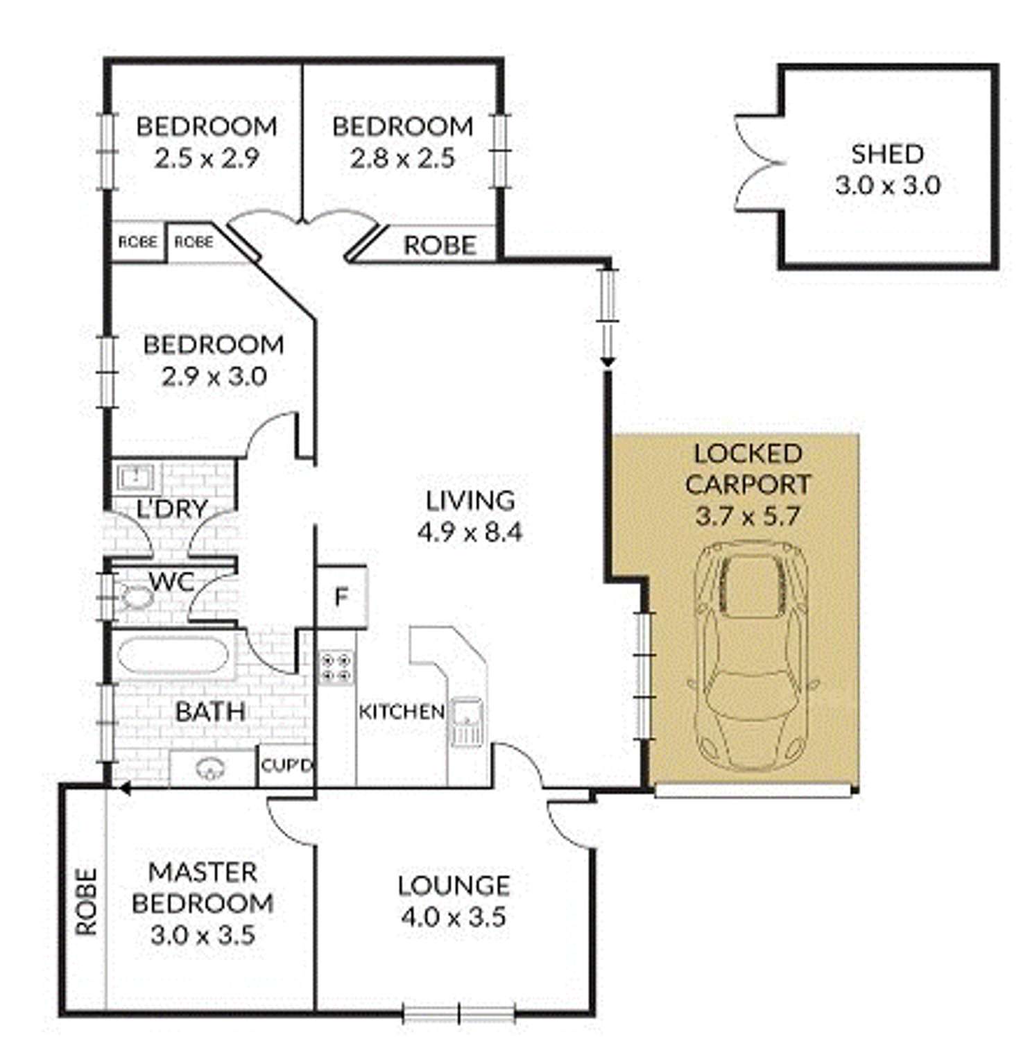 Floorplan of Homely house listing, 36 Murrumbidgee Street, Hillcrest QLD 4118