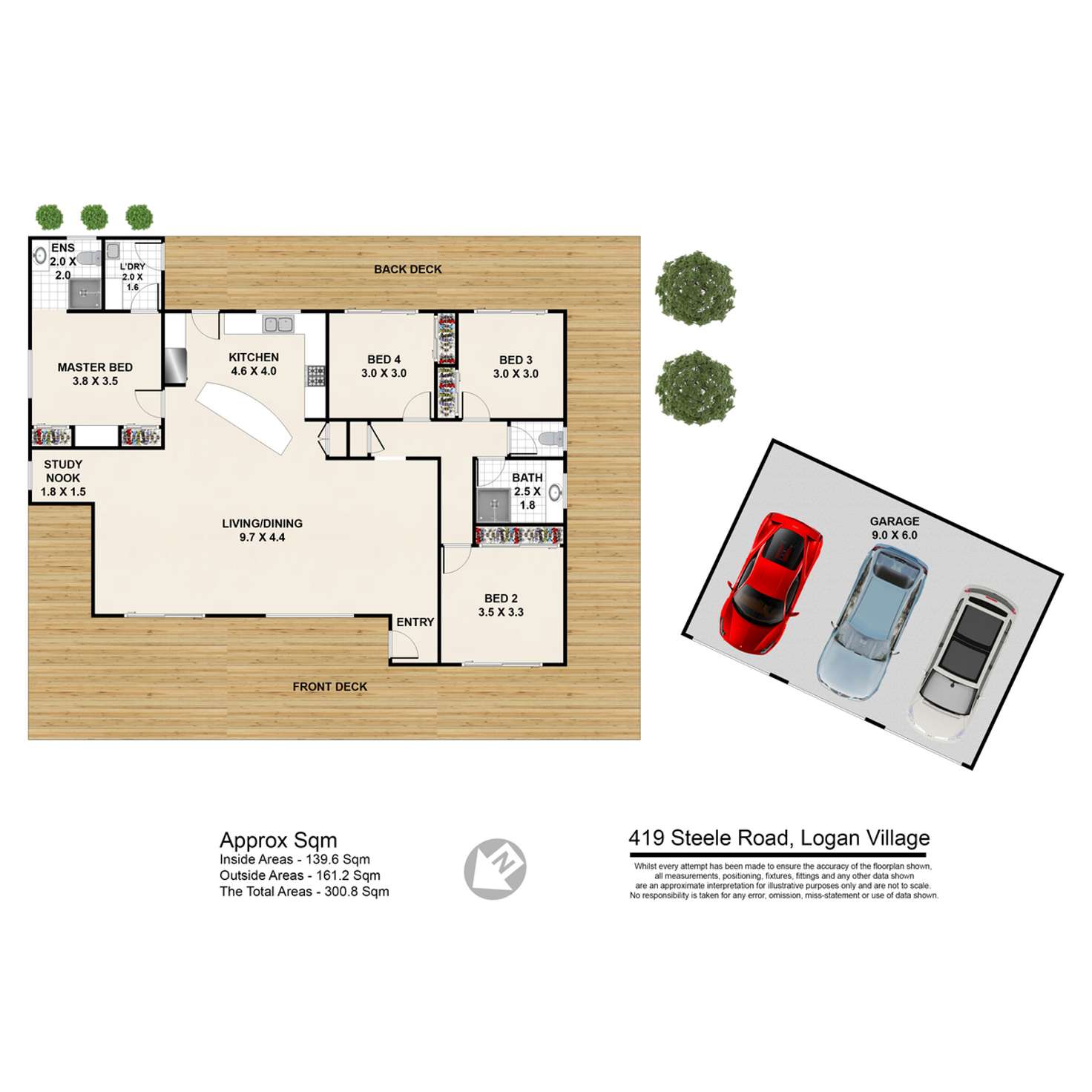 Floorplan of Homely house listing, 419 Steele Road, Logan Village QLD 4207