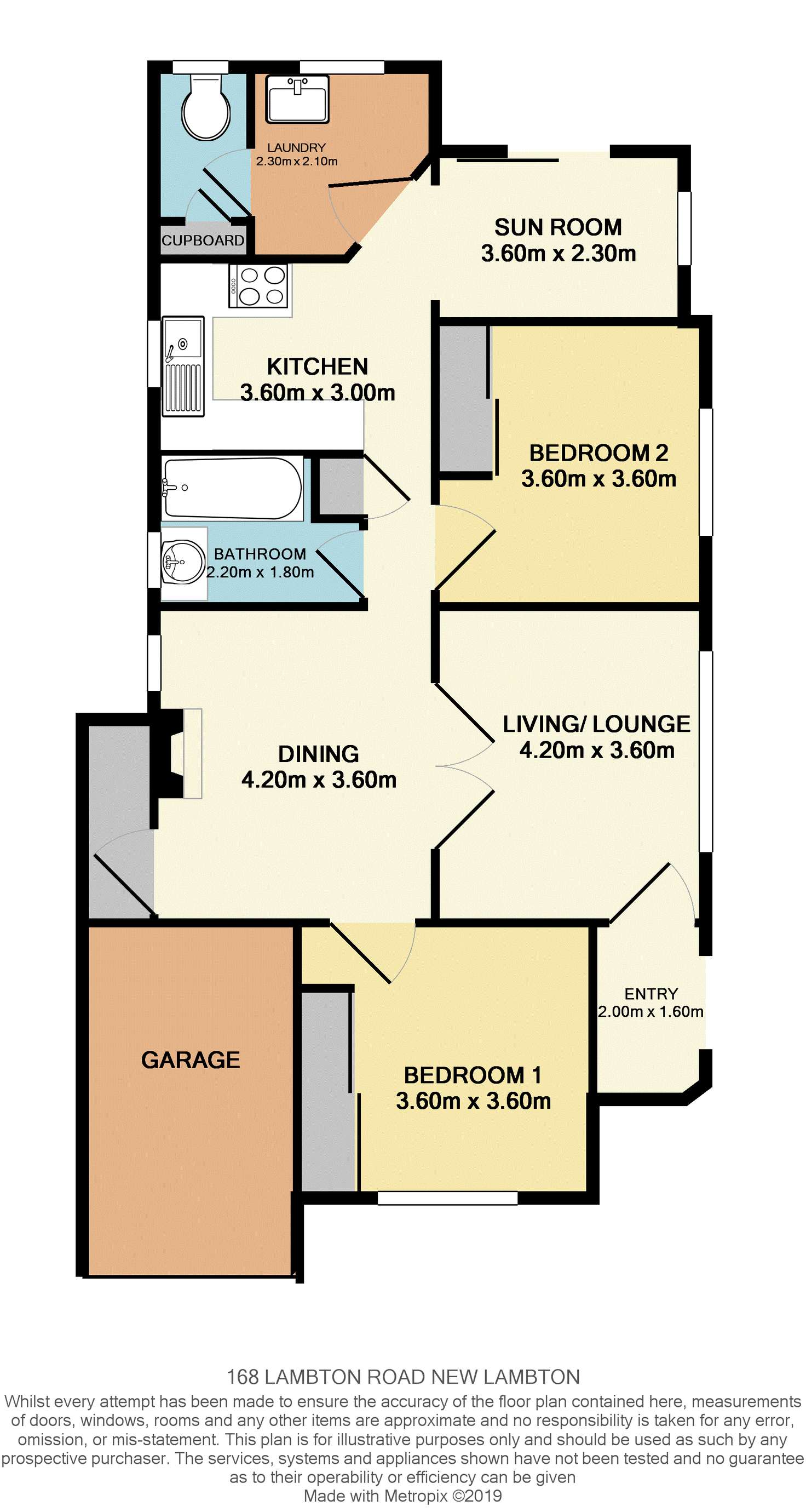 Floorplan of Homely house listing, 168 Lambton Road, New Lambton NSW 2305