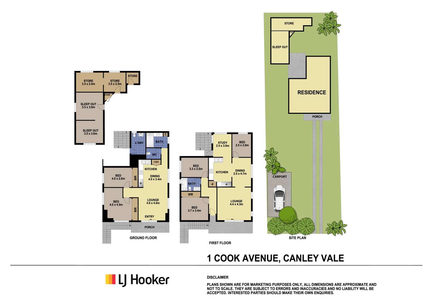 Floorplan of Homely house listing, 1 Cook Avenue, Canley Vale NSW 2166