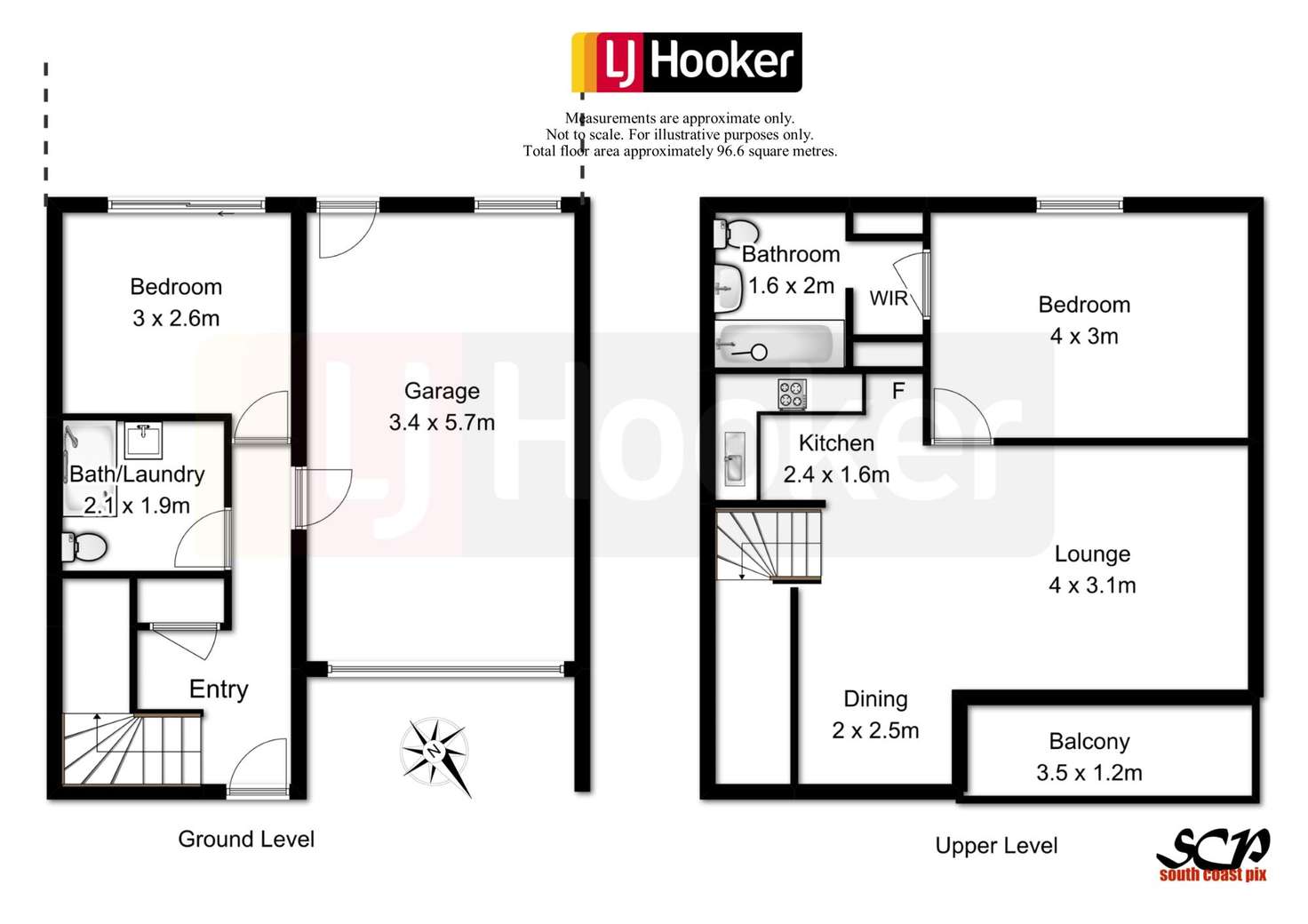 Floorplan of Homely unit listing, 2/2 Bent Street, Batemans Bay NSW 2536