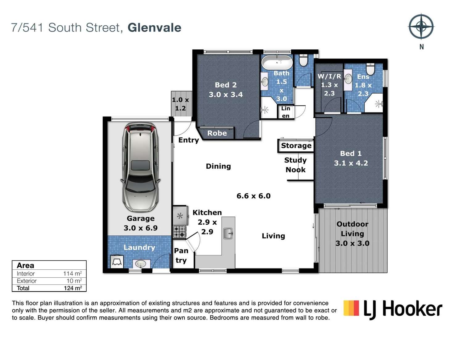 Floorplan of Homely unit listing, 7/541 South Street, Glenvale QLD 4350