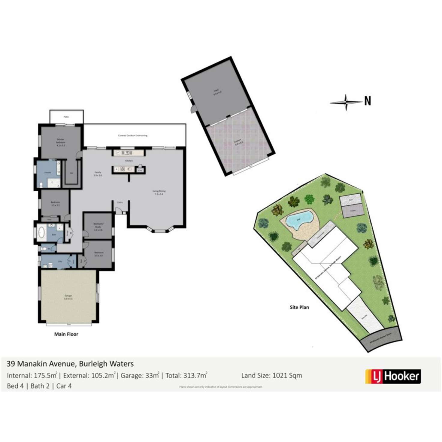 Floorplan of Homely house listing, 39 Manakin Avenue, Burleigh Waters QLD 4220