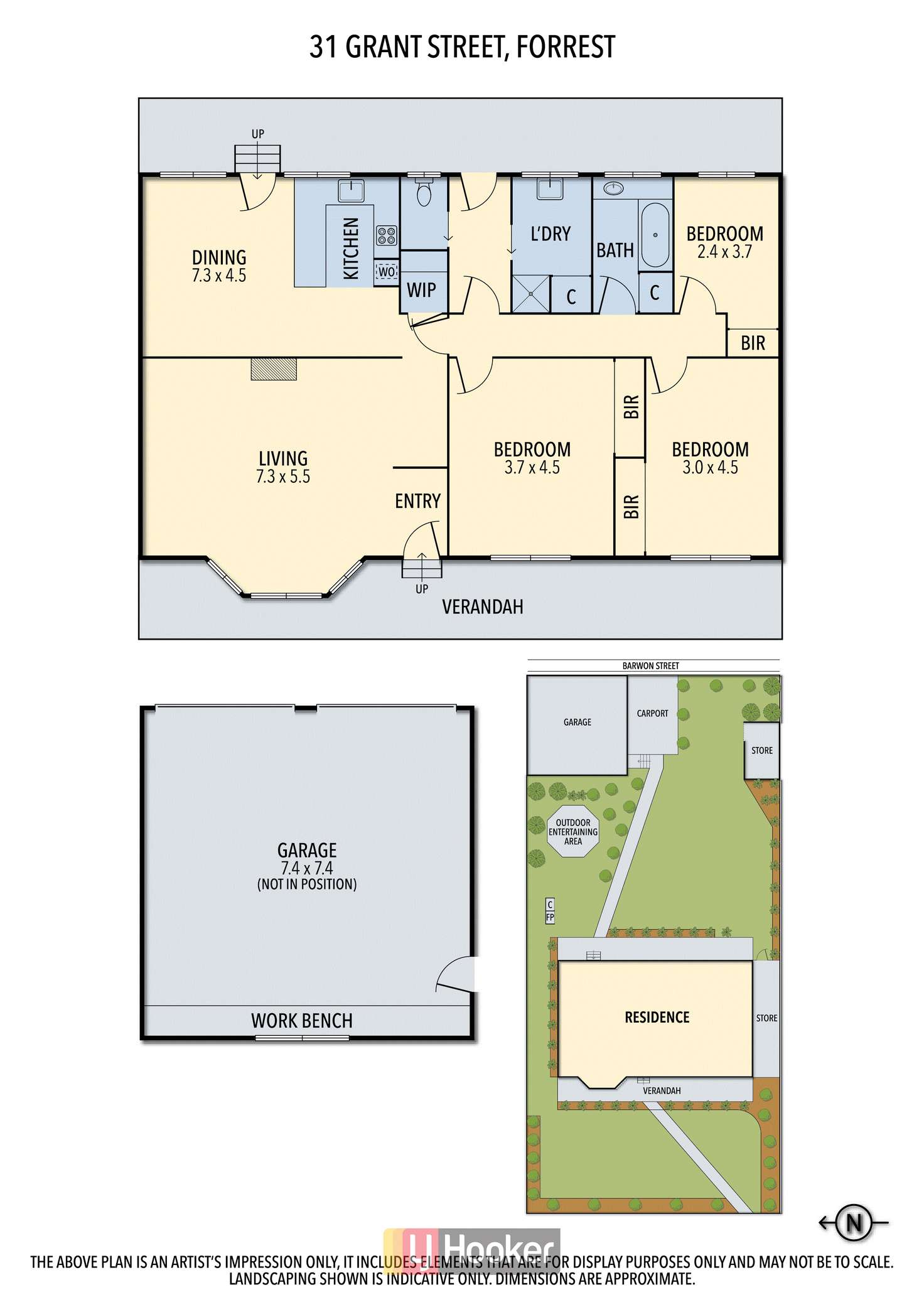 Floorplan of Homely house listing, 31 Grant Street, Forrest VIC 3236