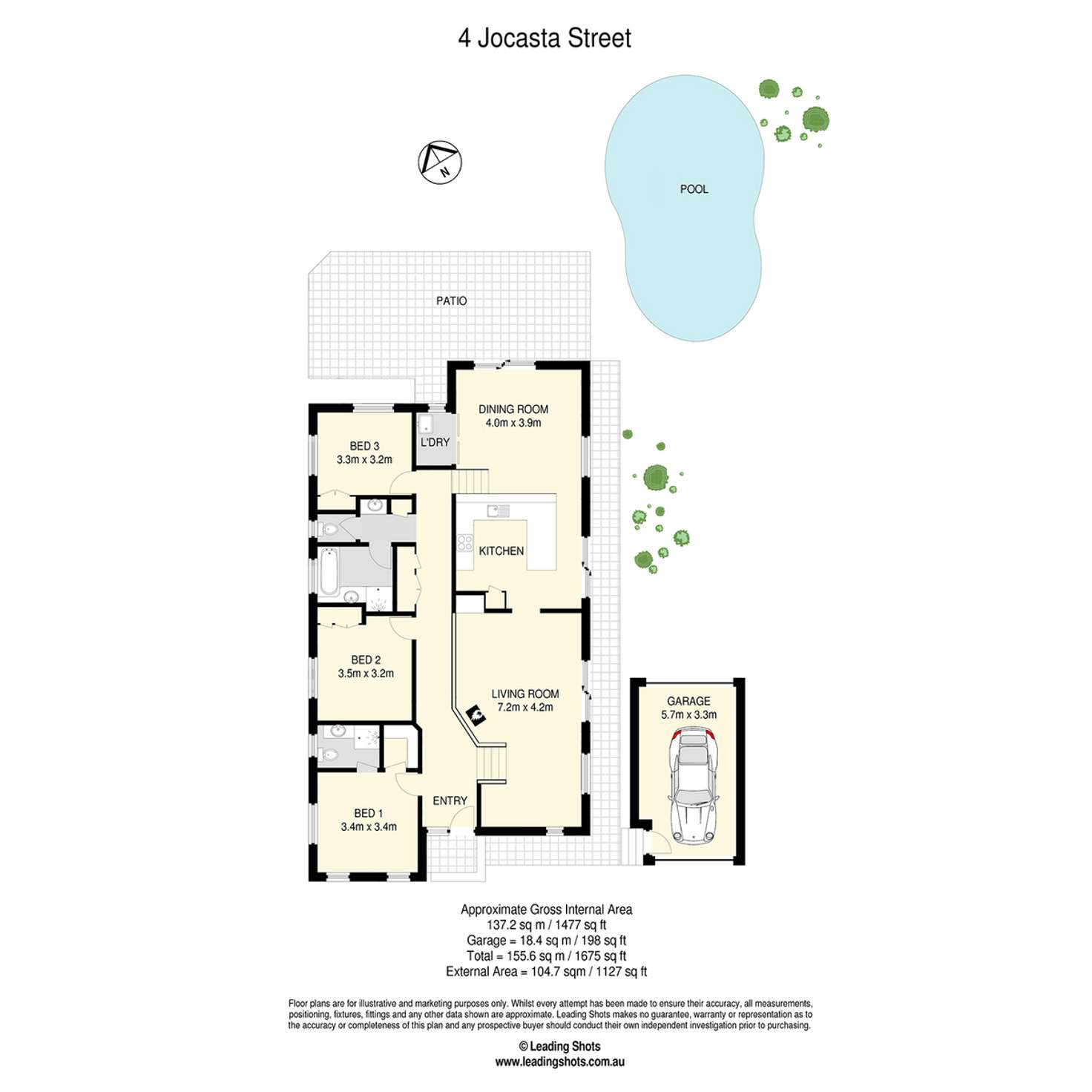 Floorplan of Homely house listing, 4 Jocasta Street, Eatons Hill QLD 4037
