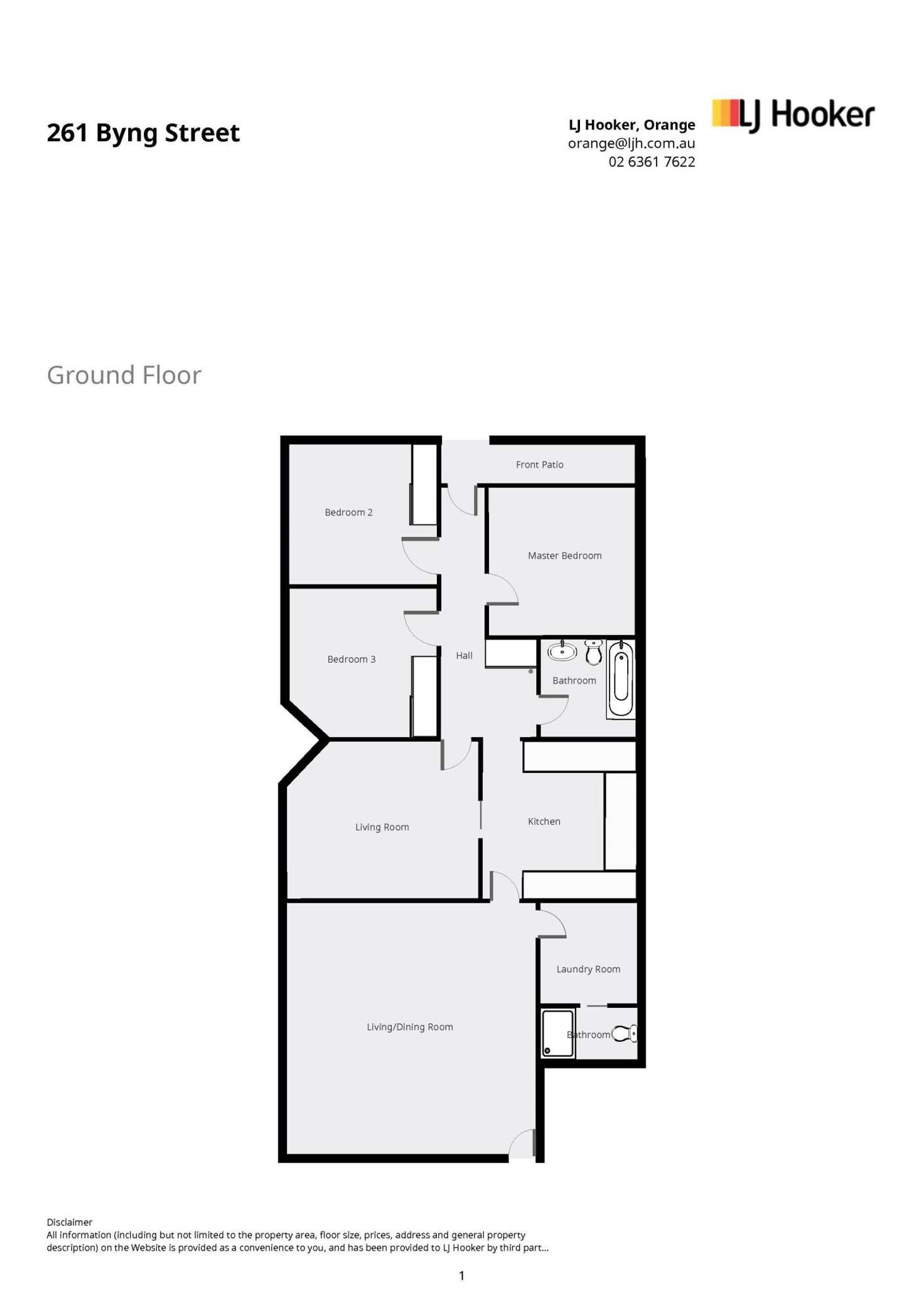 Floorplan of Homely house listing, 261 Byng Street, Orange NSW 2800