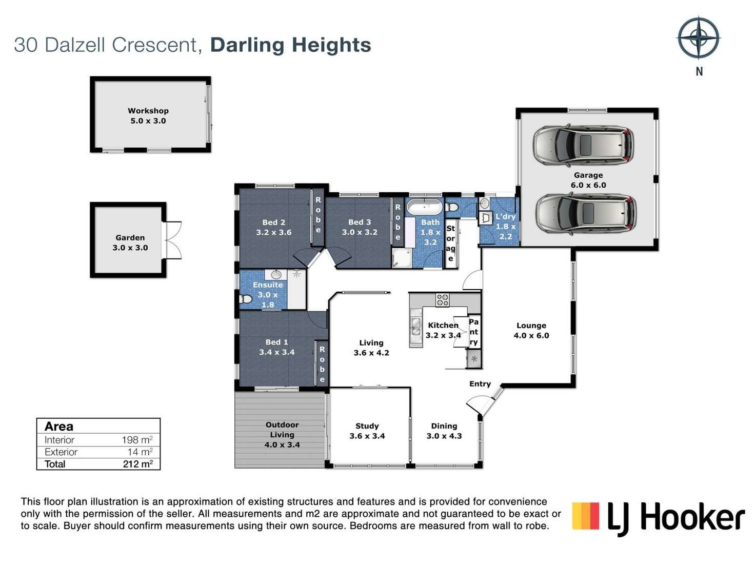 Floorplan of Homely house listing, 30 Dalzell Crescent, Darling Heights QLD 4350