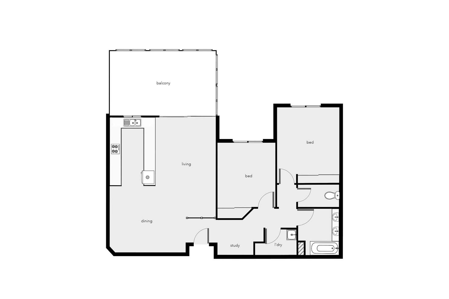 Floorplan of Homely unit listing, 410/2 Greenslopes Street, Cairns North QLD 4870