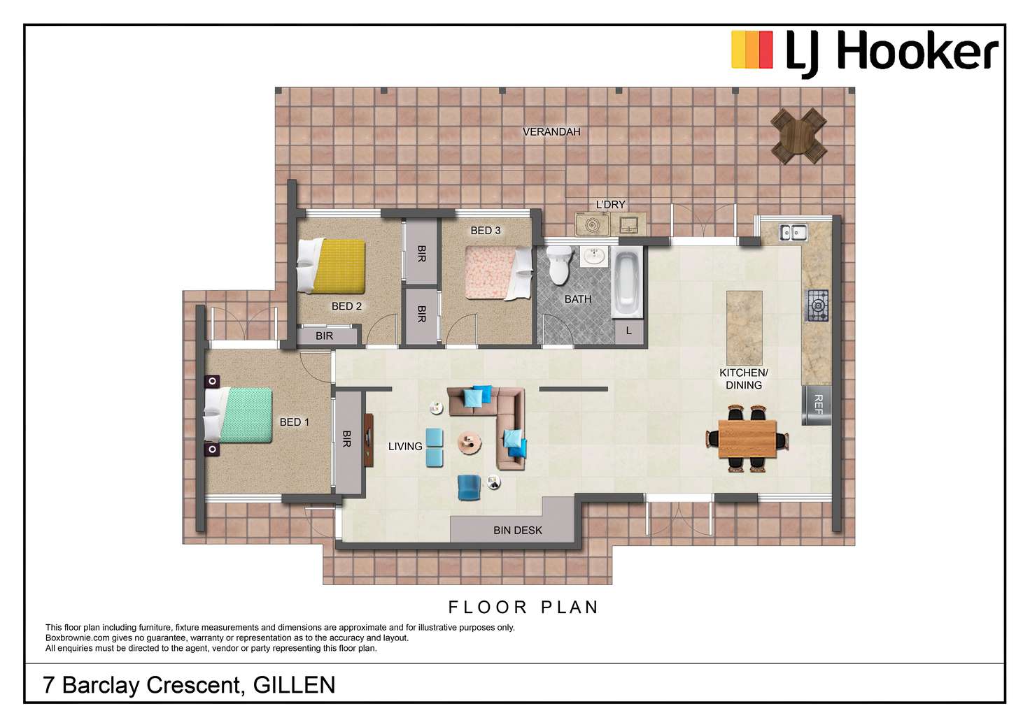 Floorplan of Homely house listing, 7 Barclay Crescent, Gillen NT 870