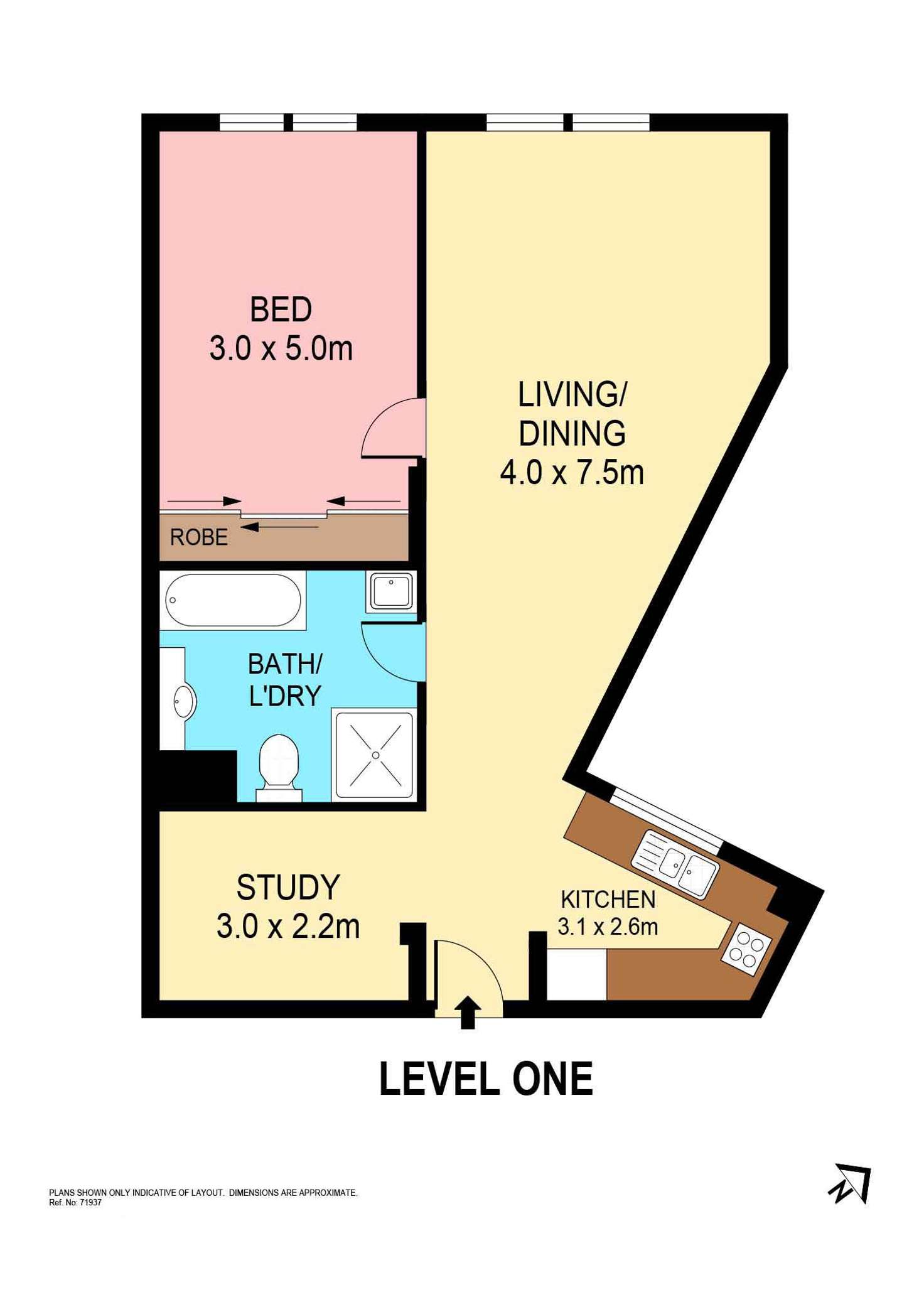 Floorplan of Homely apartment listing, 52/788 Bourke Street, Waterloo NSW 2017
