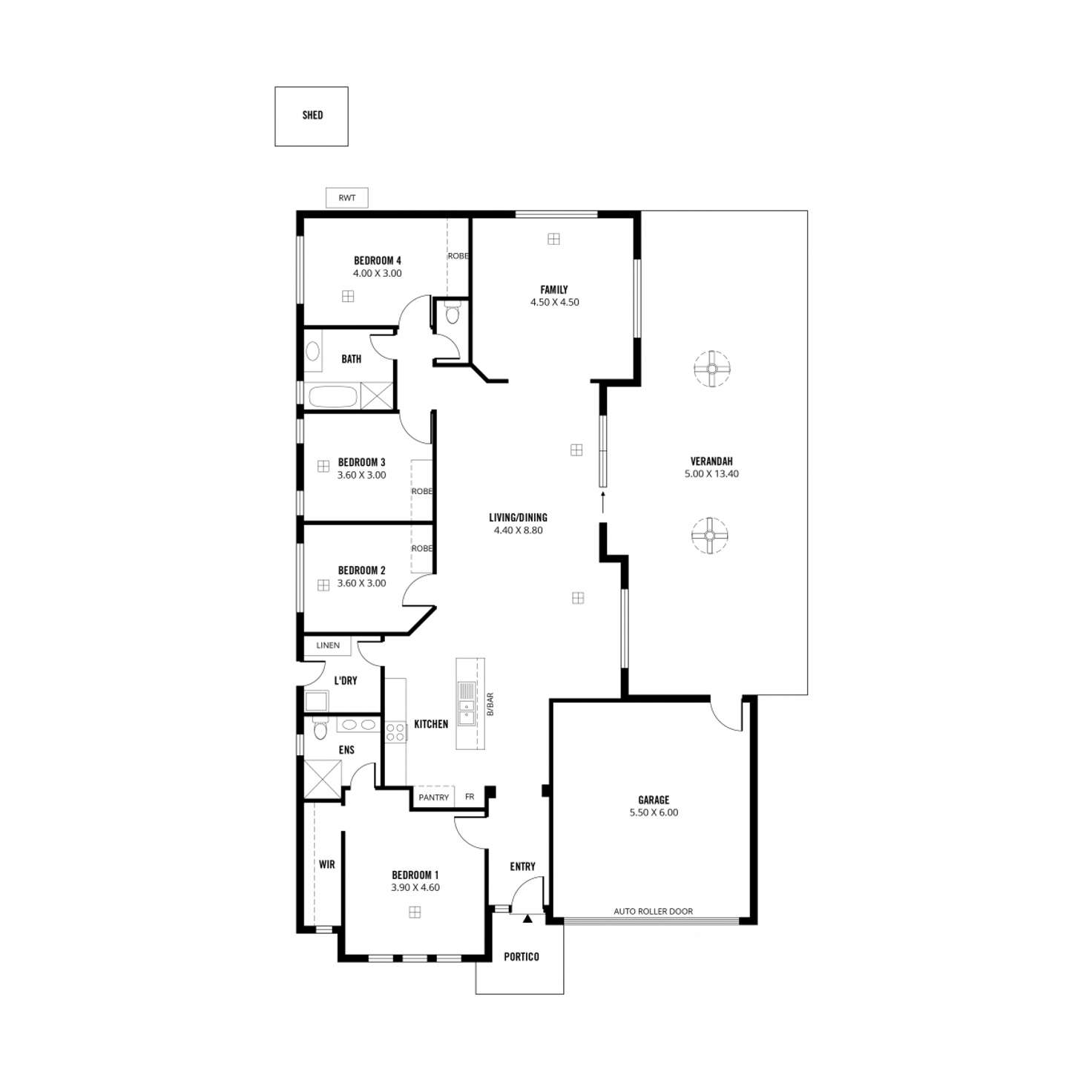 Floorplan of Homely house listing, 46 Banff Street, Burton SA 5110