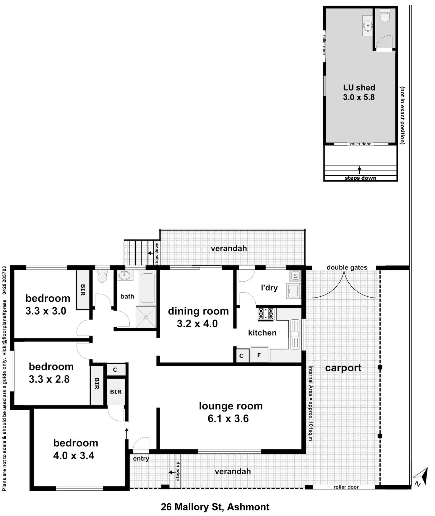 Floorplan of Homely house listing, 26 Mallory Street, Ashmont NSW 2650