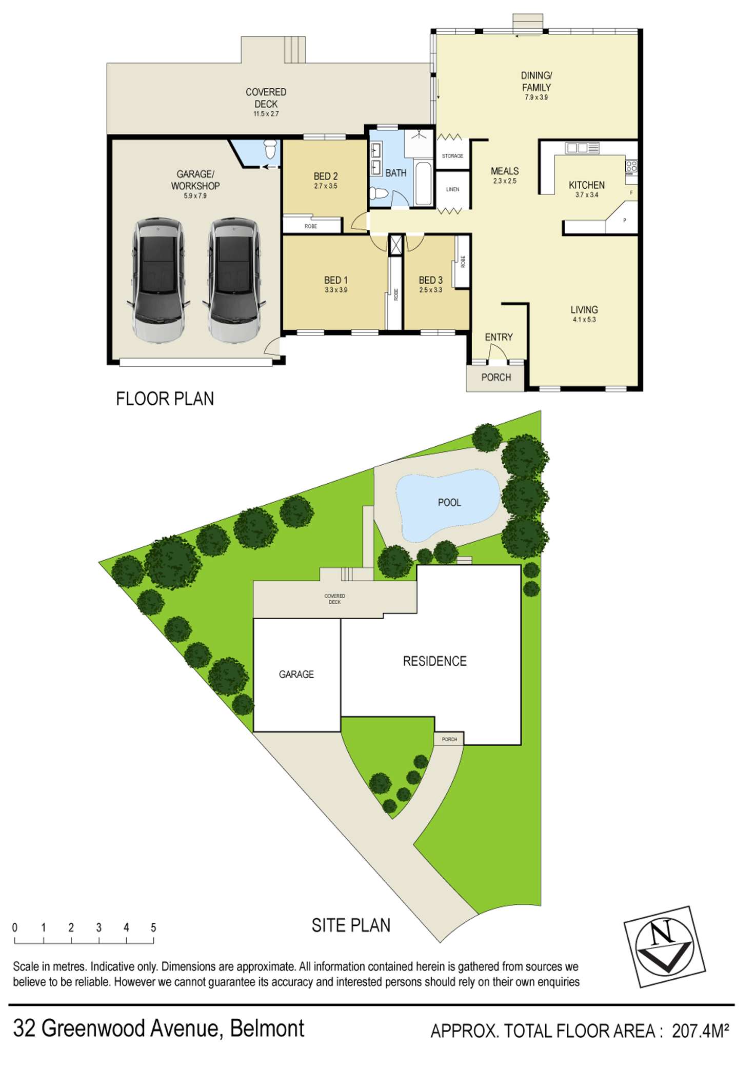 Floorplan of Homely house listing, 32 Greenwood Avenue, Belmont NSW 2280