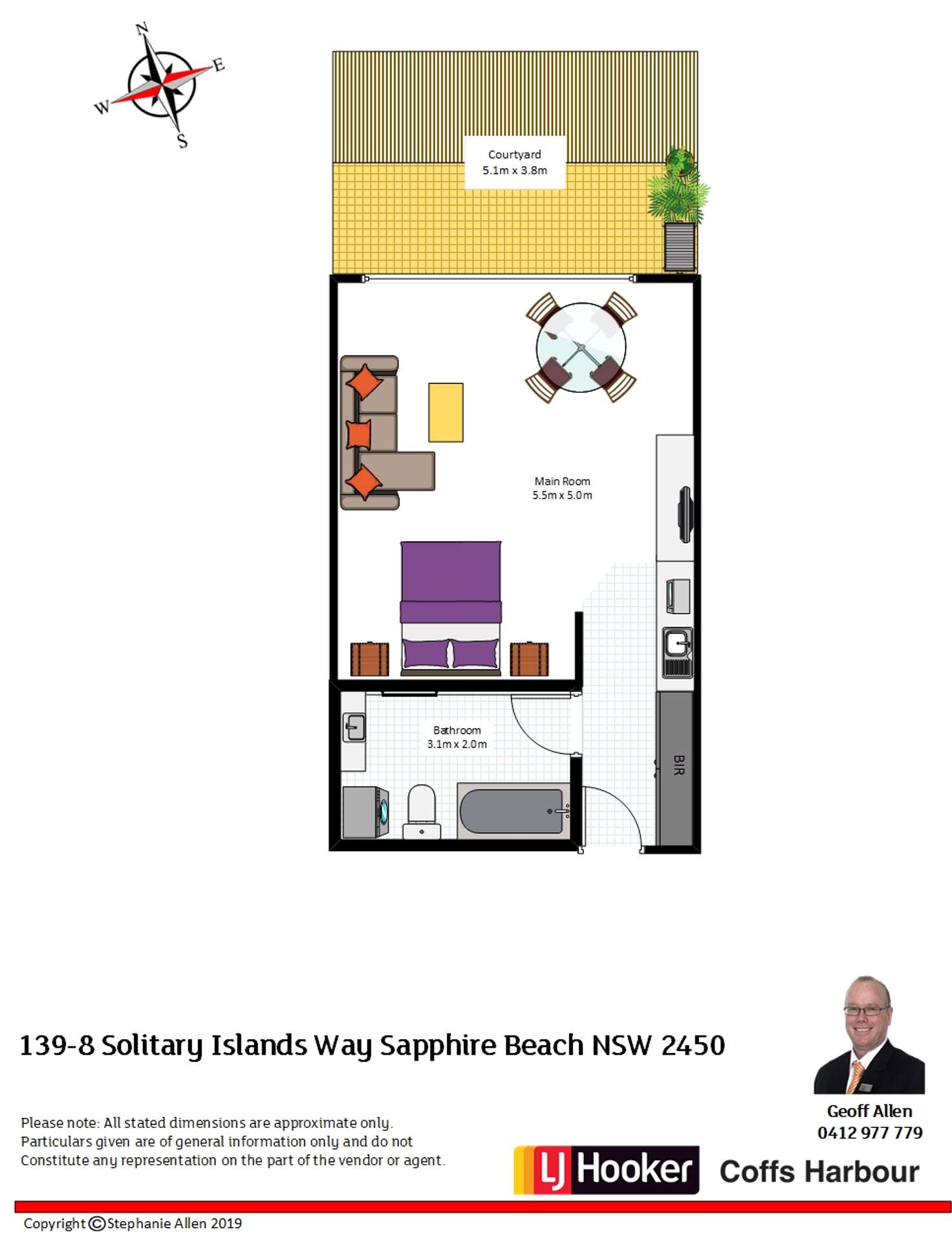 Floorplan of Homely villa listing, 139/8 Solitary Islands Way, Sapphire Beach NSW 2450