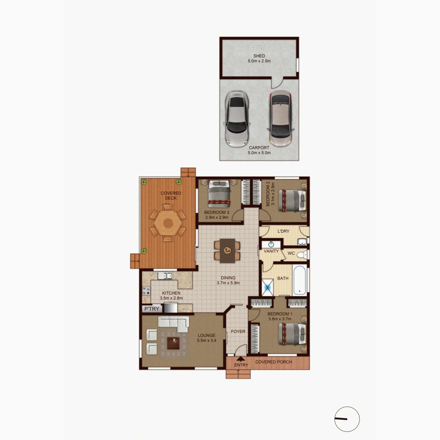 Floorplan of Homely house listing, 39 Lucy Gullett Circuit, Chisholm ACT 2905