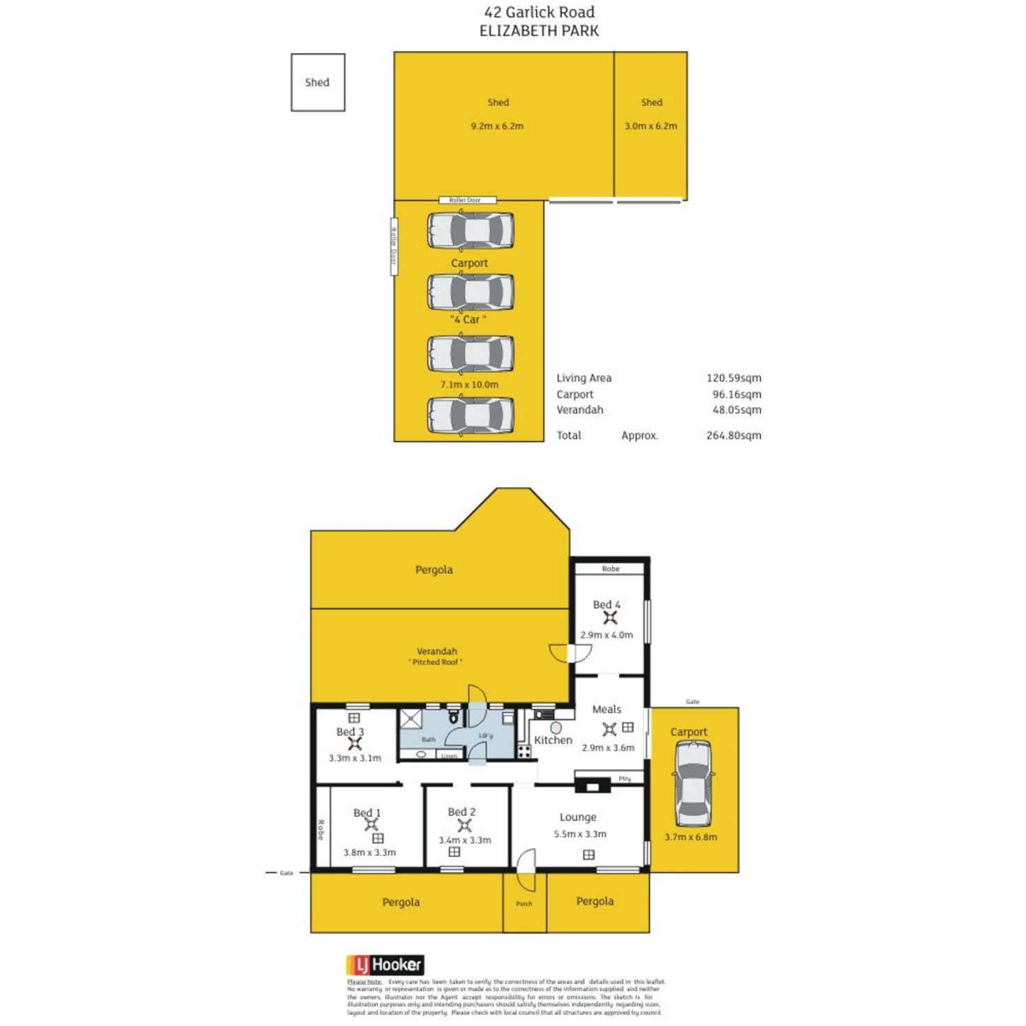 Floorplan of Homely house listing, 42 Garlick Road, Elizabeth Park SA 5113