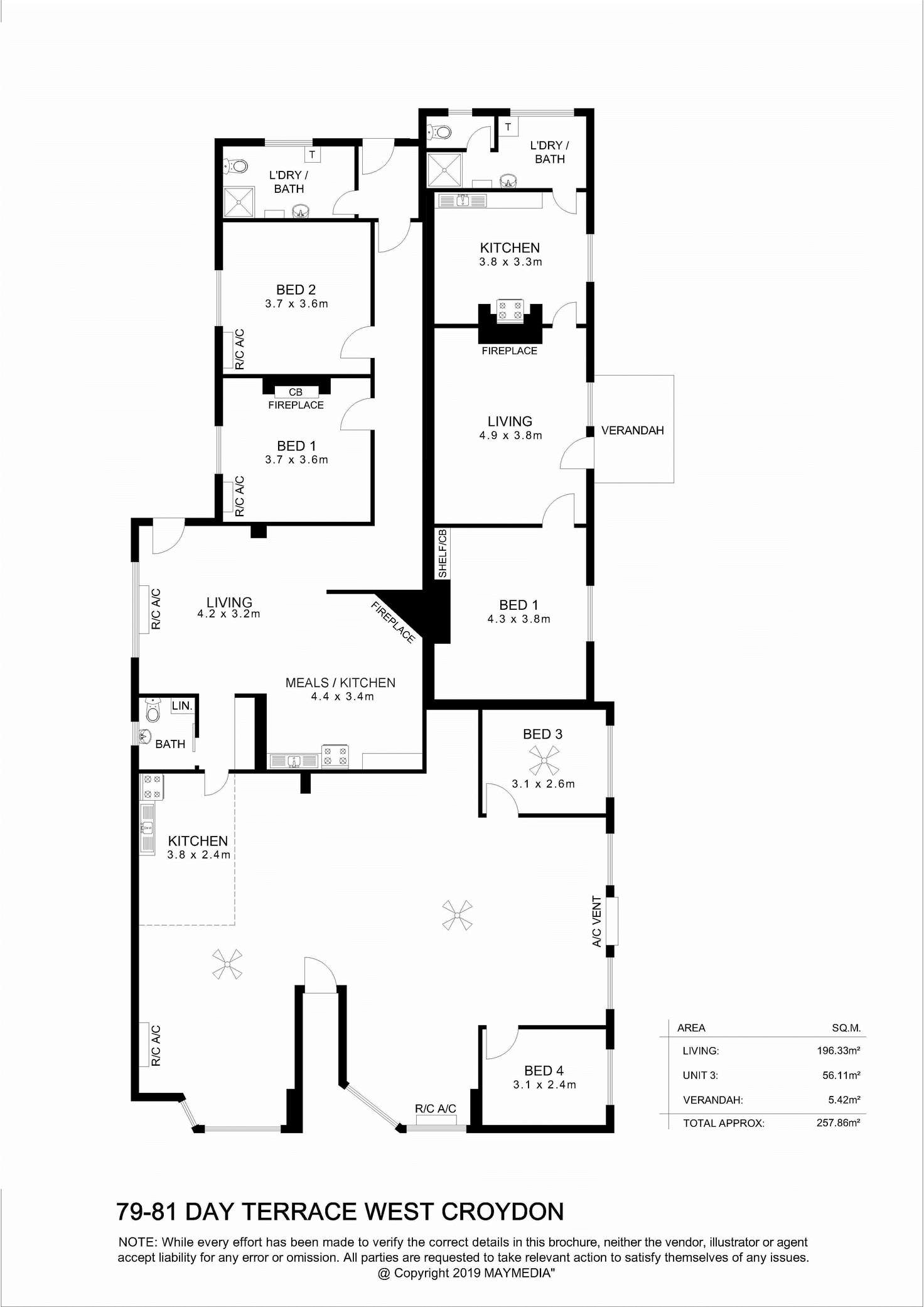 Floorplan of Homely house listing, 79-81 Day Terrace, West Croydon SA 5008