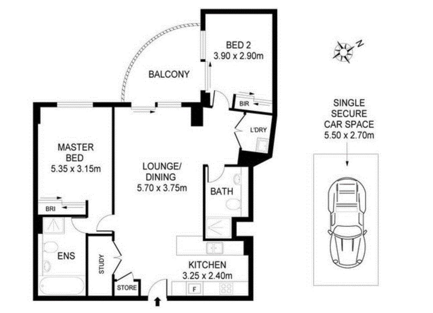 Floorplan of Homely apartment listing, 111/58 Walker Street, Rhodes NSW 2138