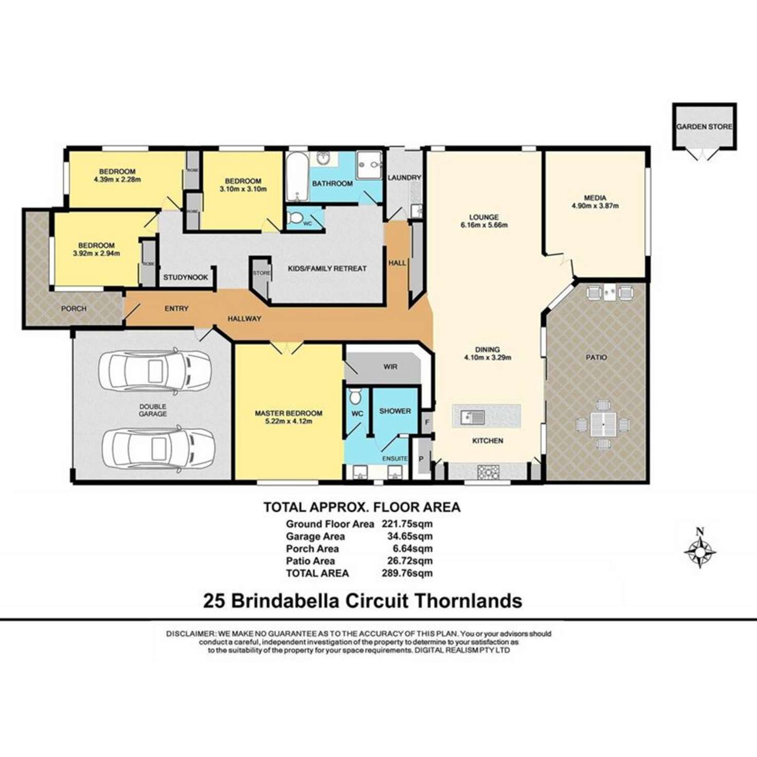 Floorplan of Homely house listing, 25 Brindabella Circuit, Thornlands QLD 4164