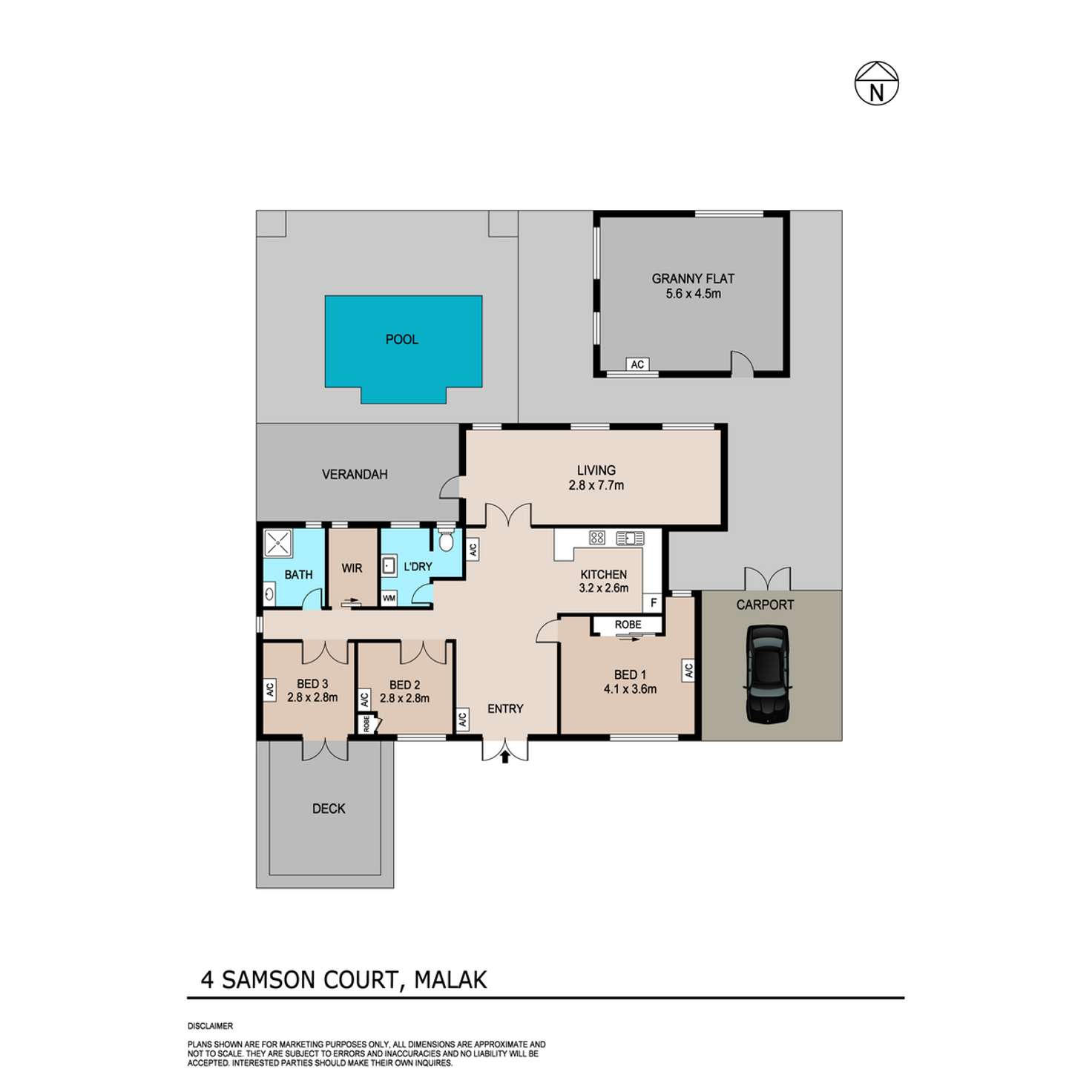 Floorplan of Homely house listing, 4 Samson Court, Malak NT 812