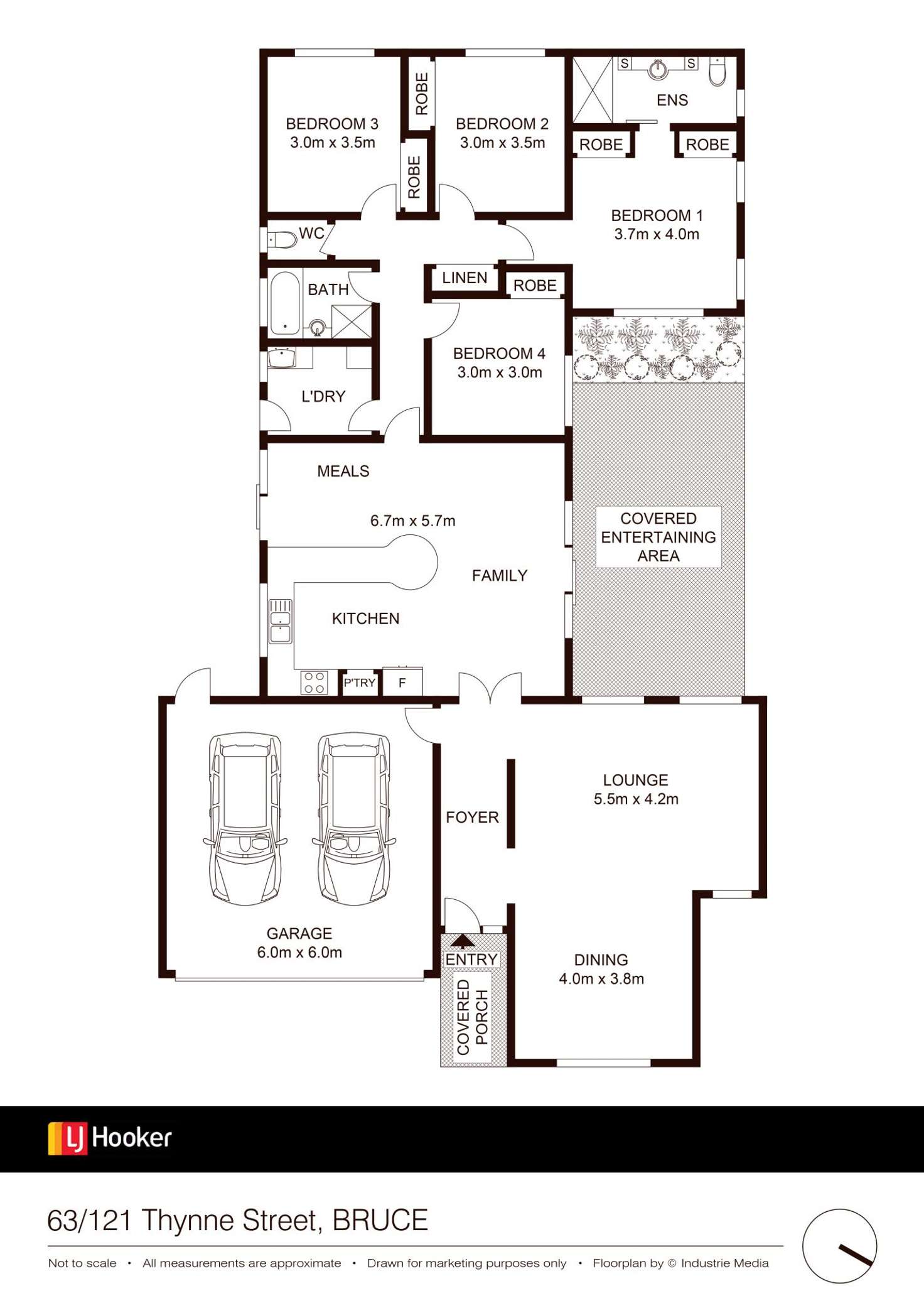 Floorplan of Homely townhouse listing, 63/121 Thynne Street, Bruce ACT 2617