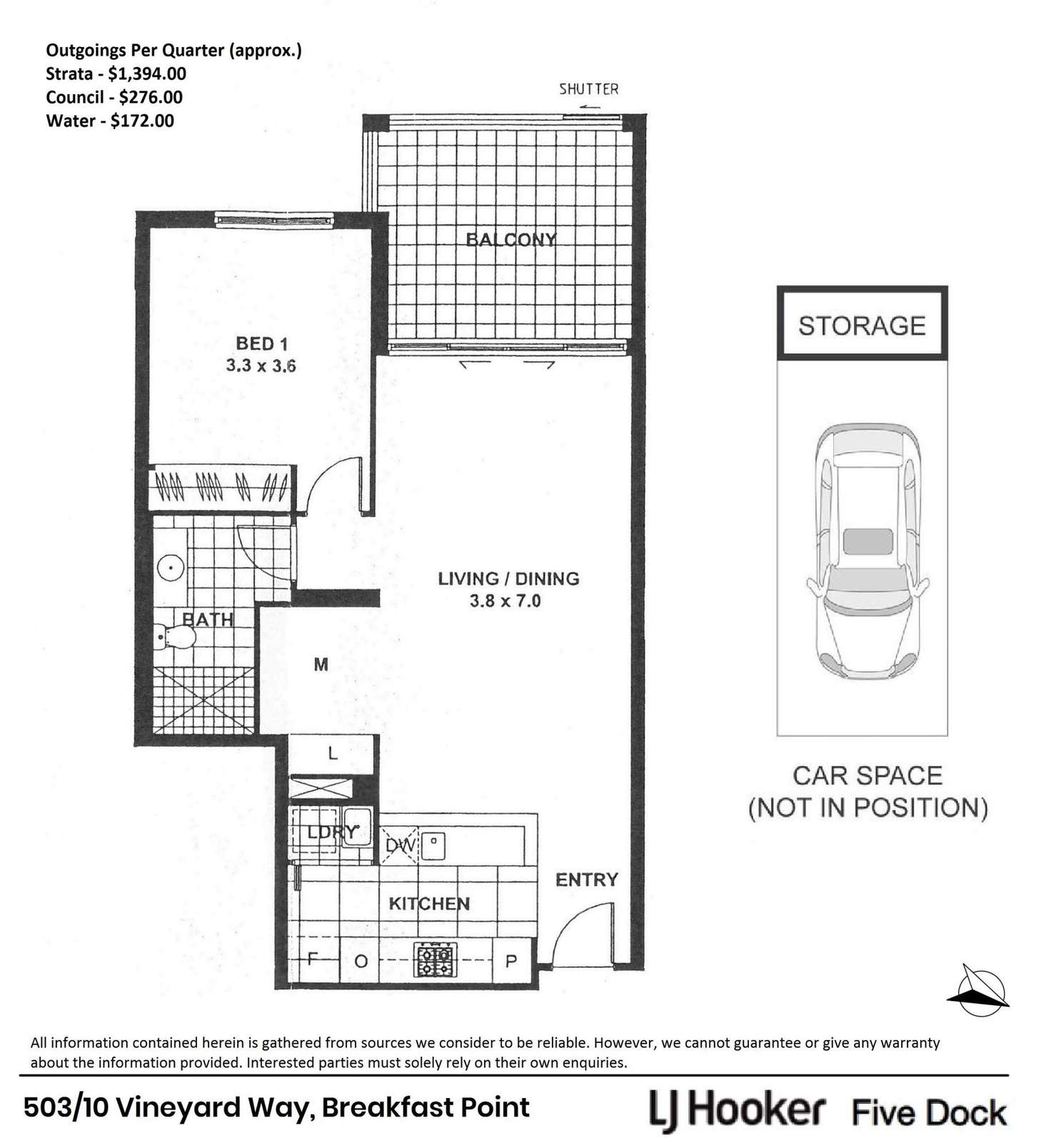 Floorplan of Homely apartment listing, 503/10-16 Vineyard Way, Breakfast Point NSW 2137