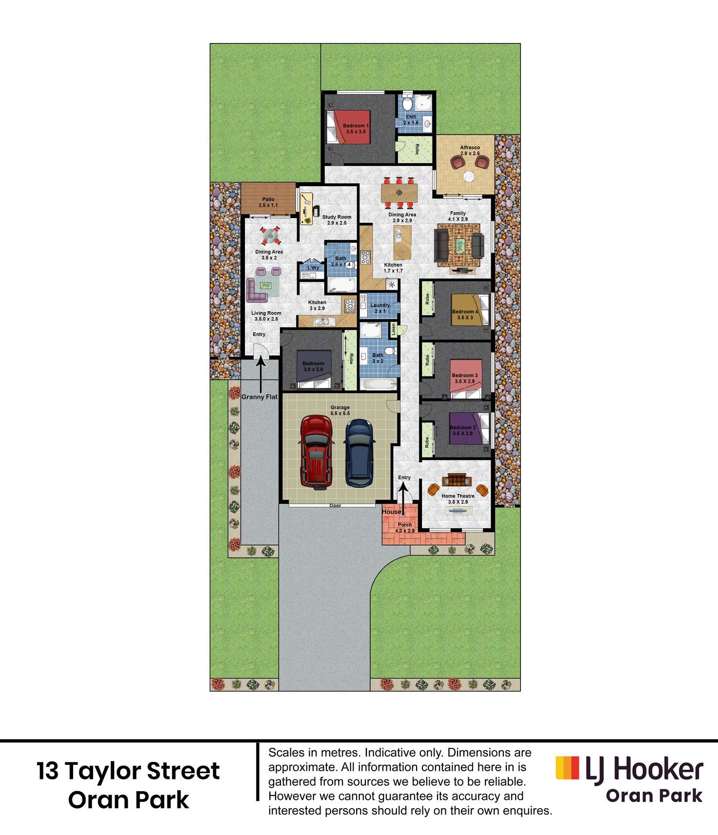 Floorplan of Homely house listing, 13 Taylor Street, Oran Park NSW 2570