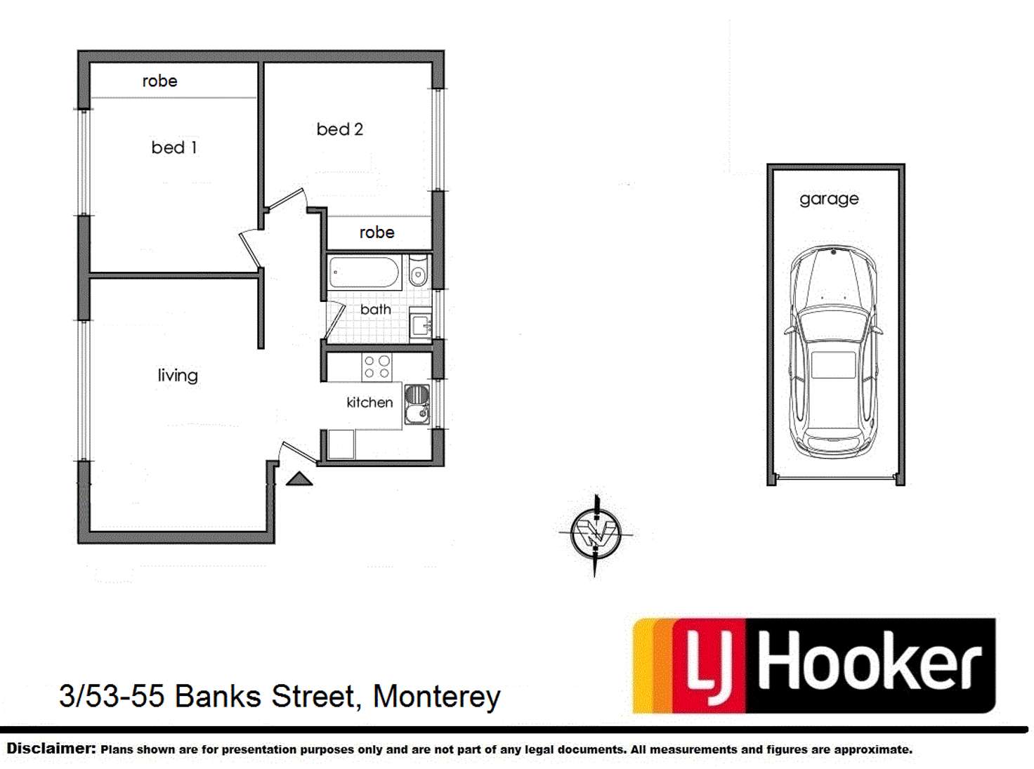 Floorplan of Homely unit listing, 3/53-55 Banks Street, Monterey NSW 2217