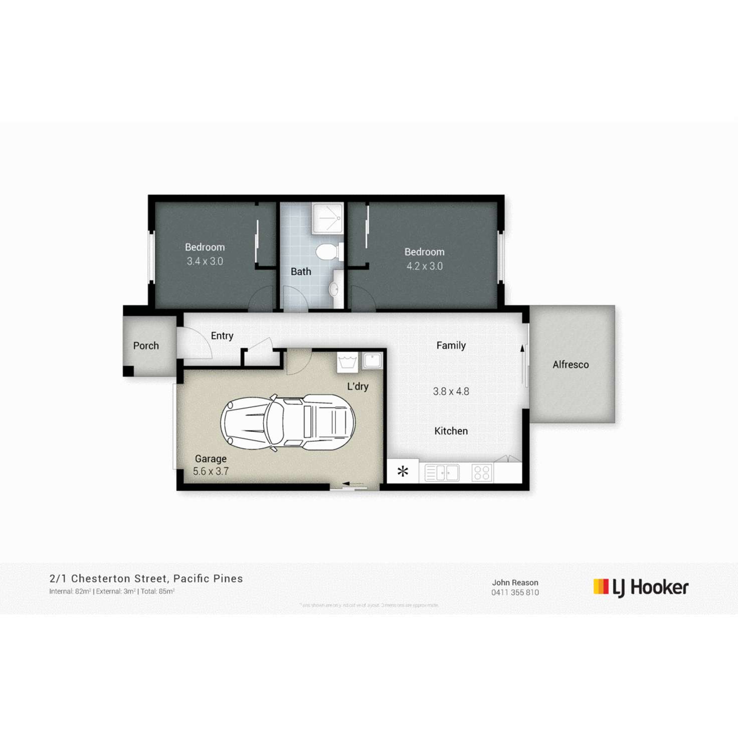 Floorplan of Homely house listing, 2/1 Chesterton Street, Pacific Pines QLD 4211